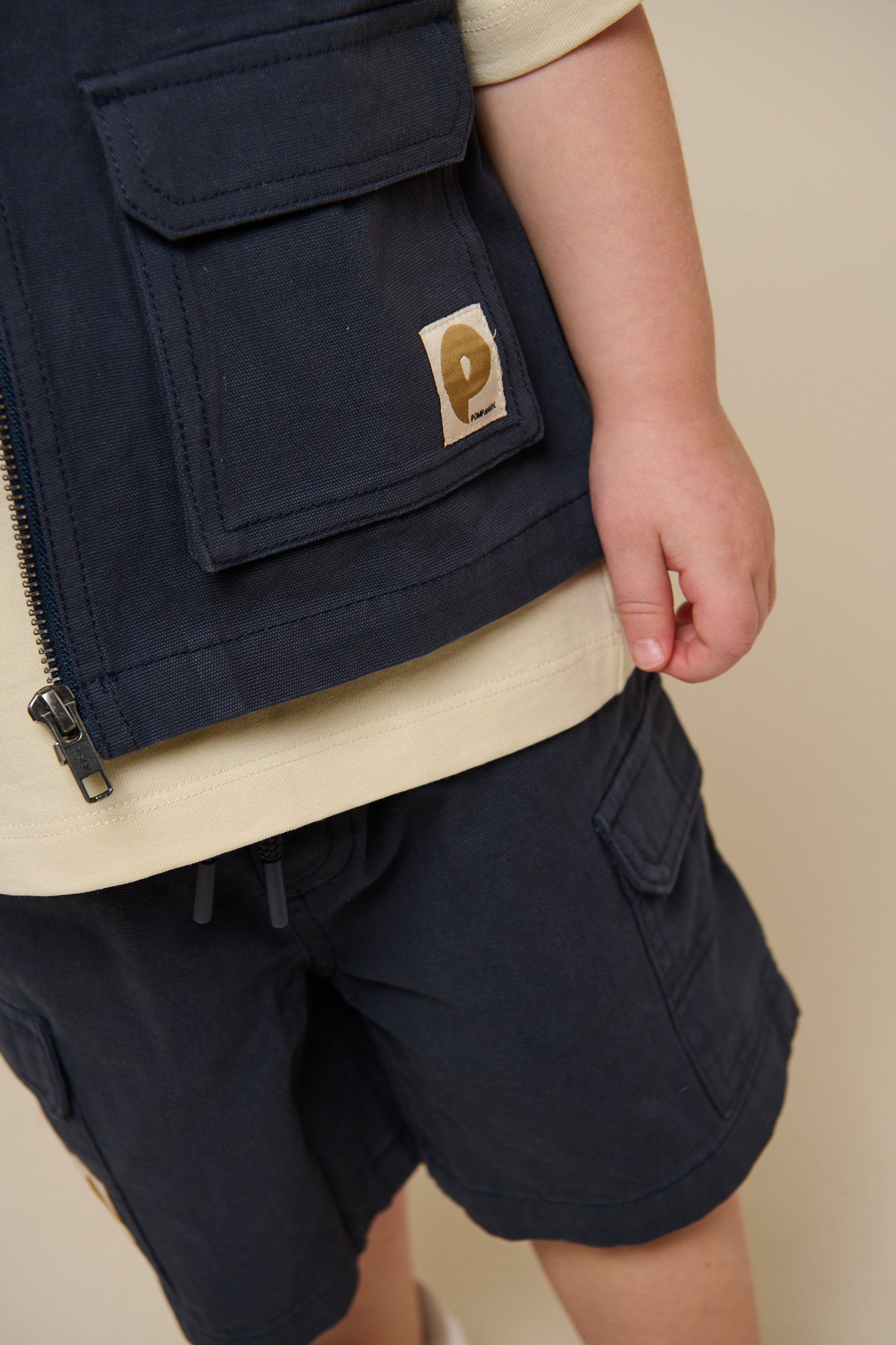 Canvas cargo-vest - Kids - Navy | 101130 Isack
