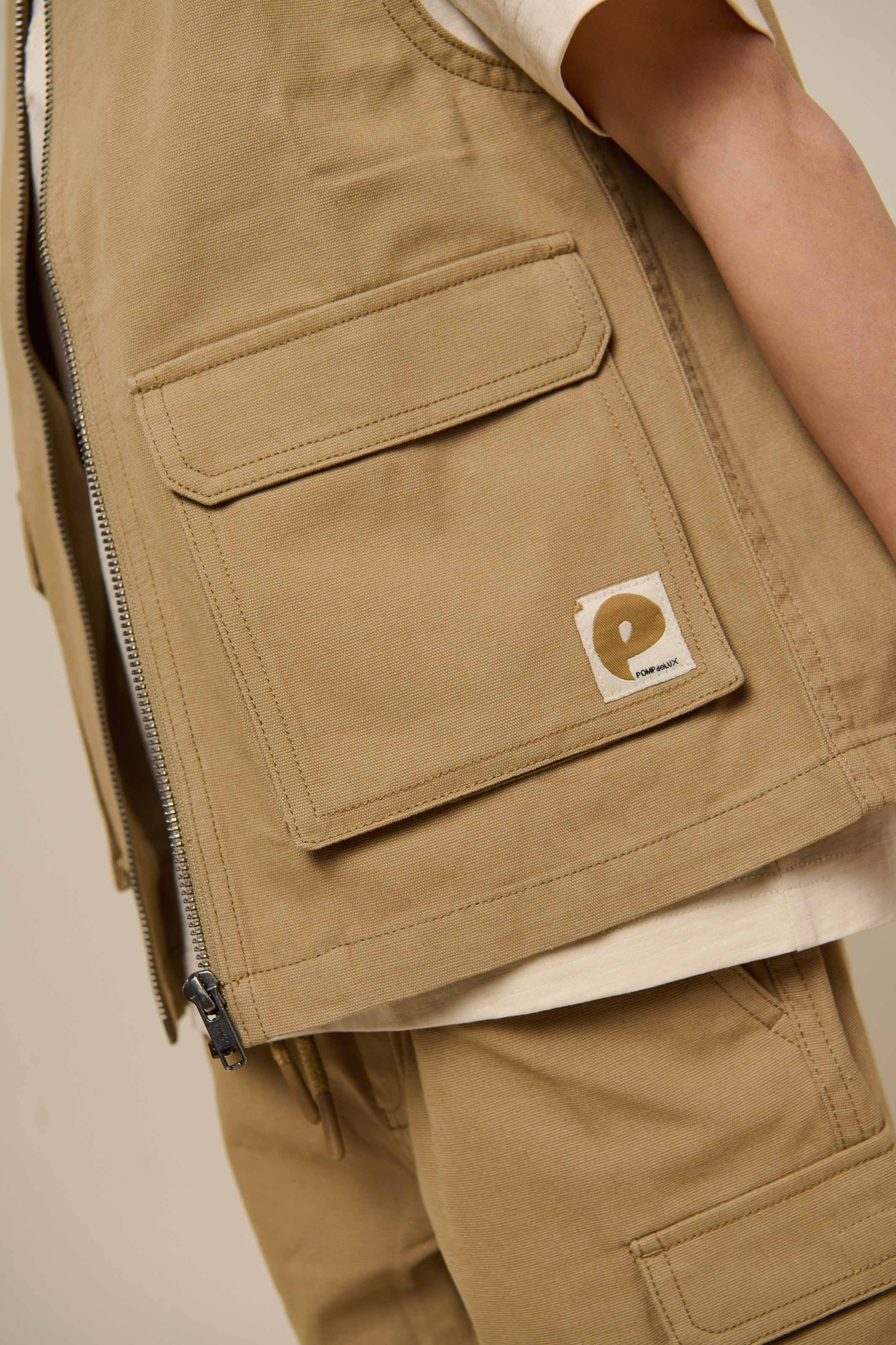 Canvas cargo-vest - Tween - Khaki | 101129 Isack