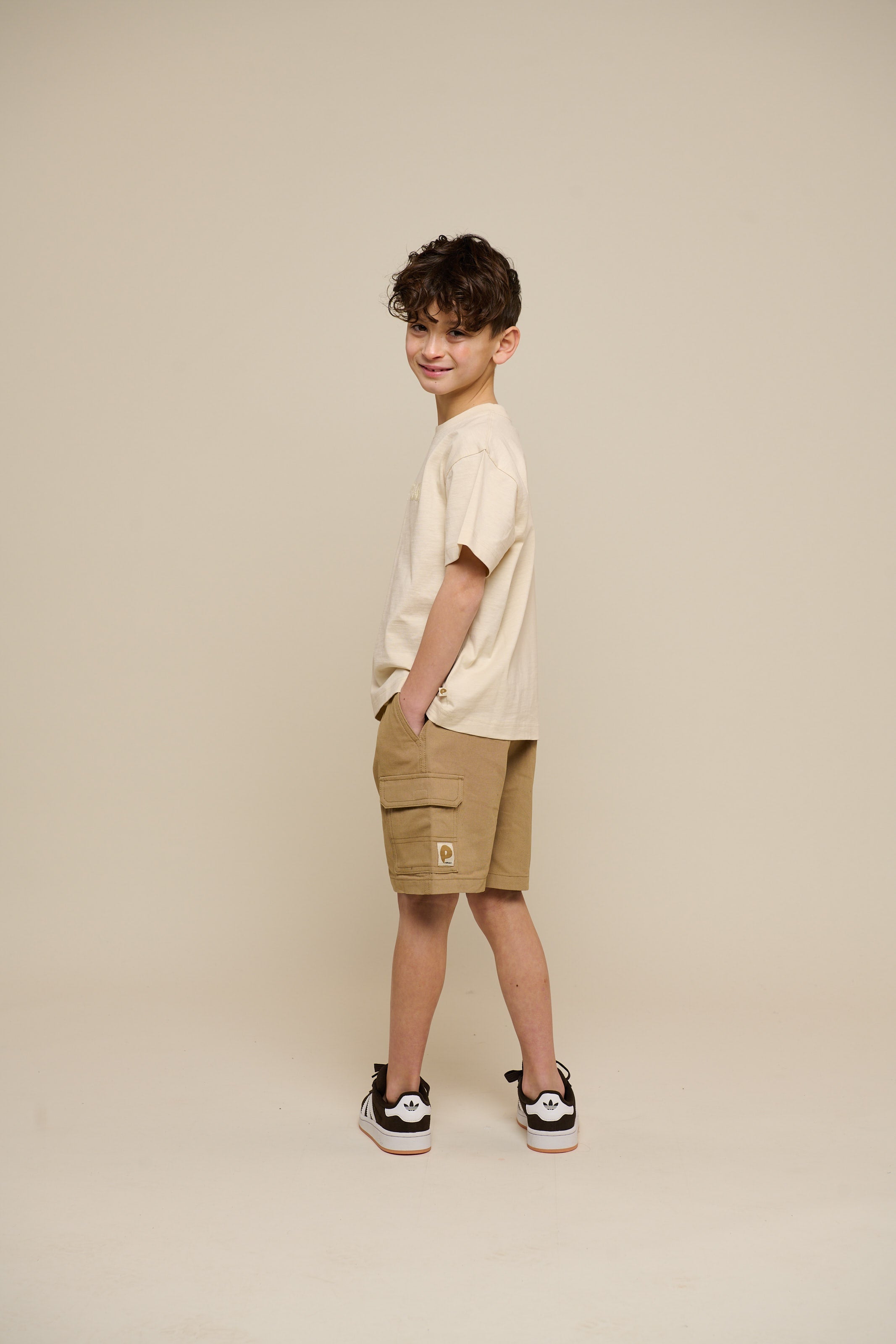 Slub jersey T-shirt med broderi - Tween - Offwhite | 101160 Villum