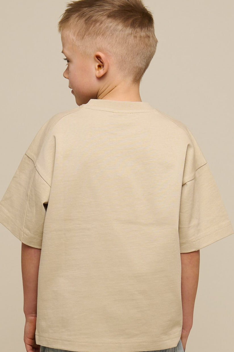 T-shirt med lomme - Tween - Light Sand | 101147 Jasper