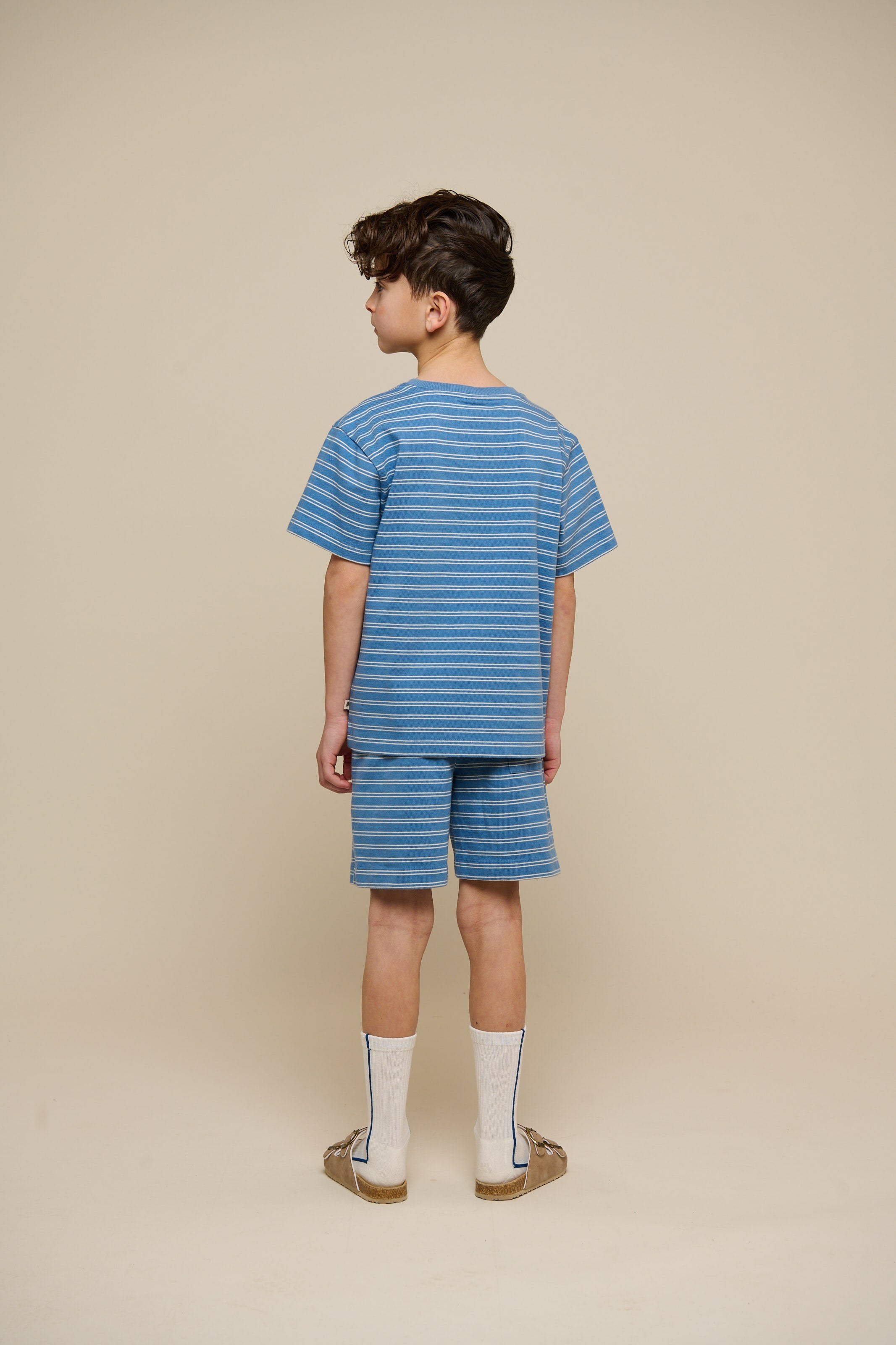 Stribede jersey shorts - Tween - Dusty Blue | 101184 Otto