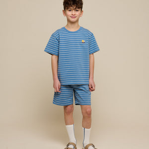 Stribet T-shirt - Tween - Dusty Blue | 101180 Otto