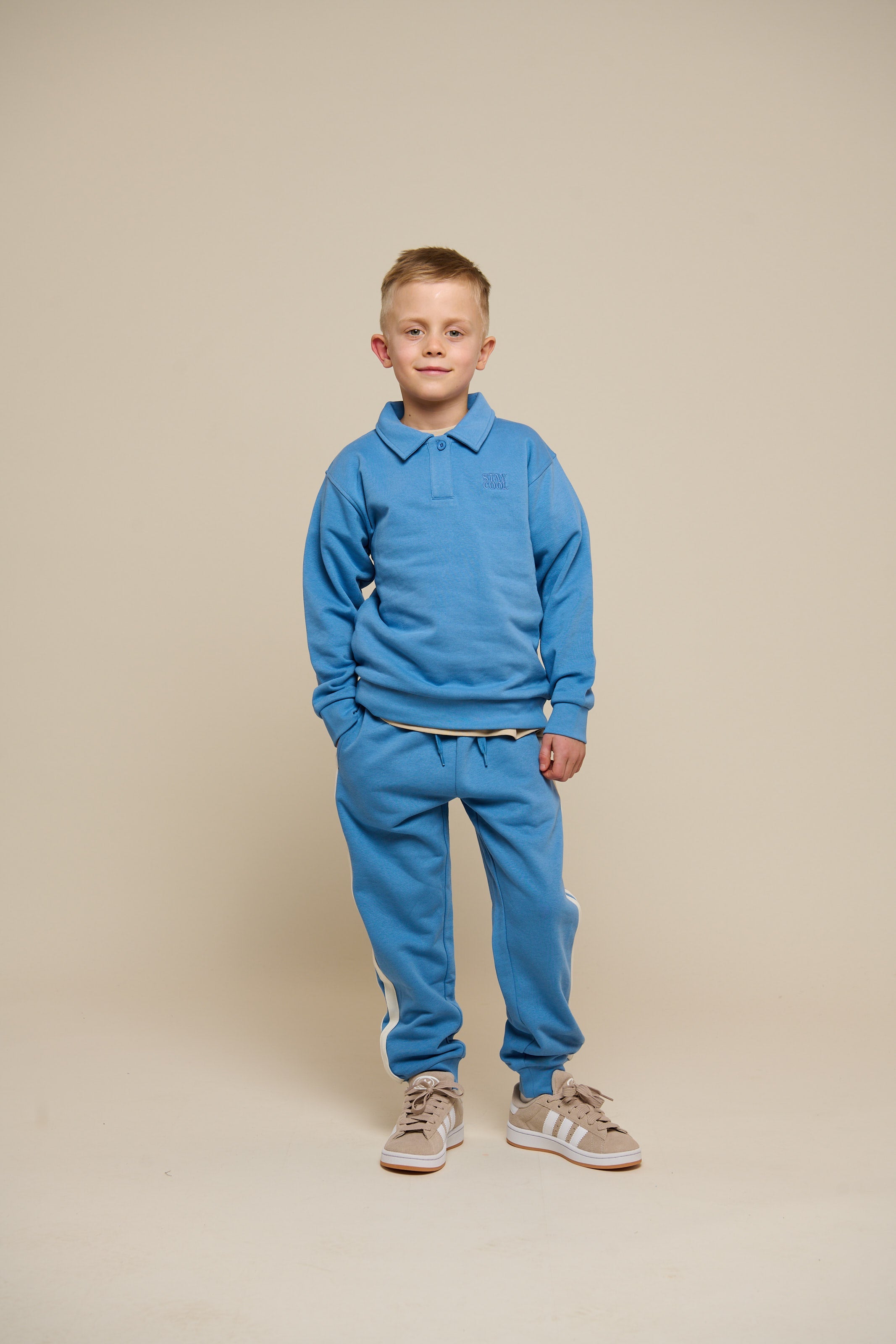 Sweatpants med tape - Tween - Dusty Blue | 101258 Carter