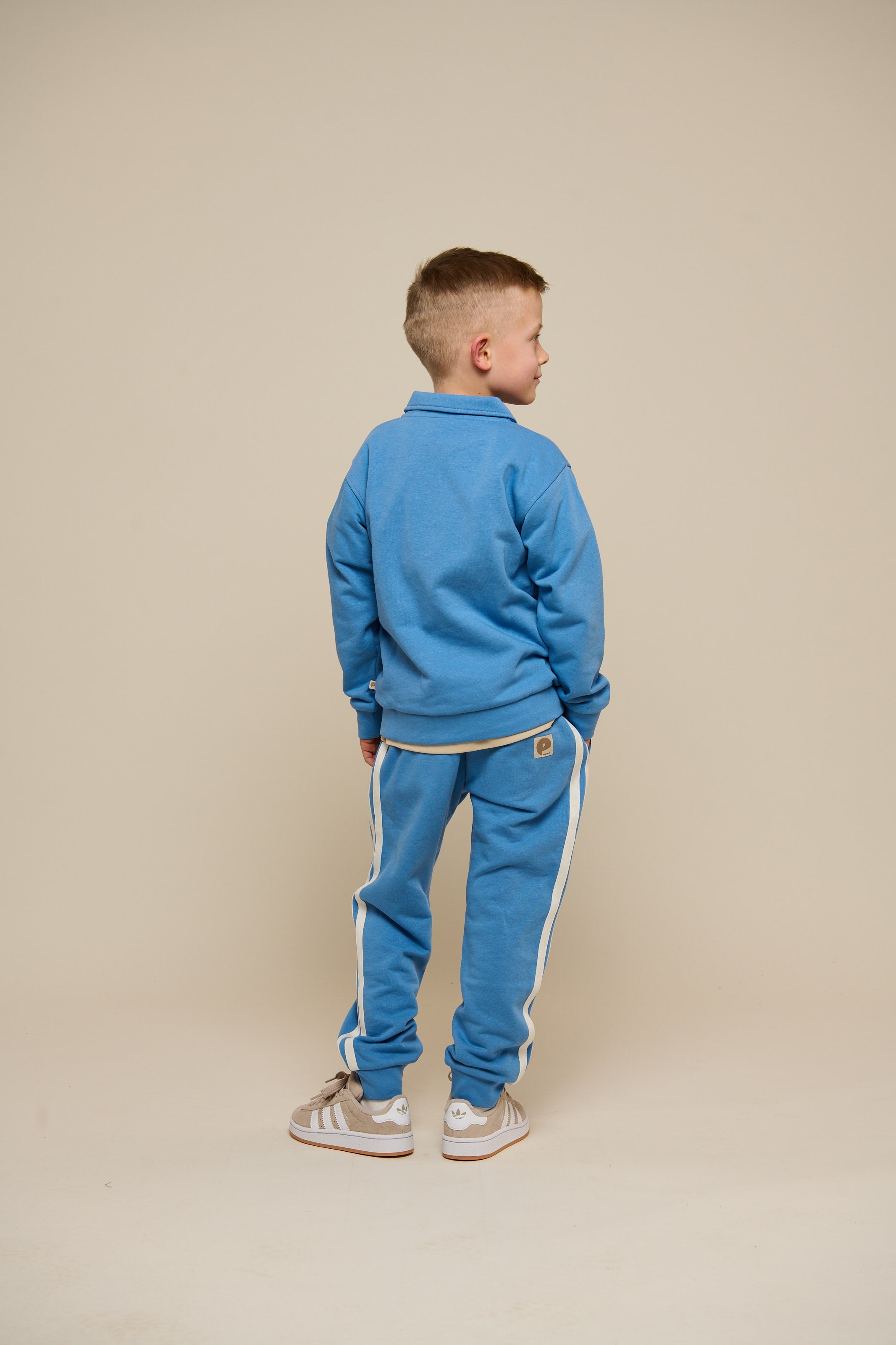 Sweatpants med kontrast bånd - Tween - Dusty Blue | 101258 Carter