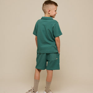 Jerseyshorts med struktur - Tween - Tropical Green | 101220 Sonny