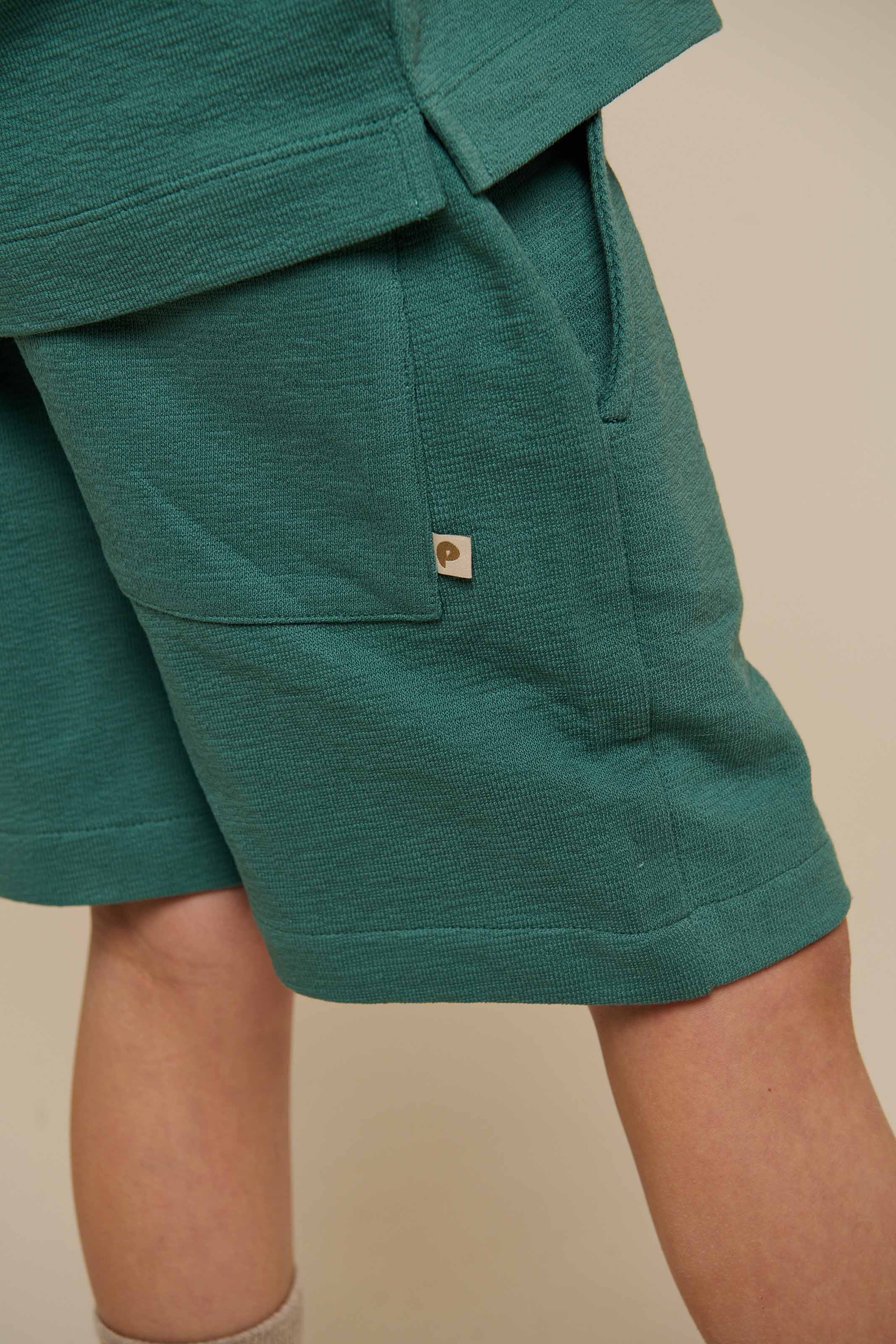 Jerseyshorts med struktur - Tween - Tropical Green | 101220 Sonny