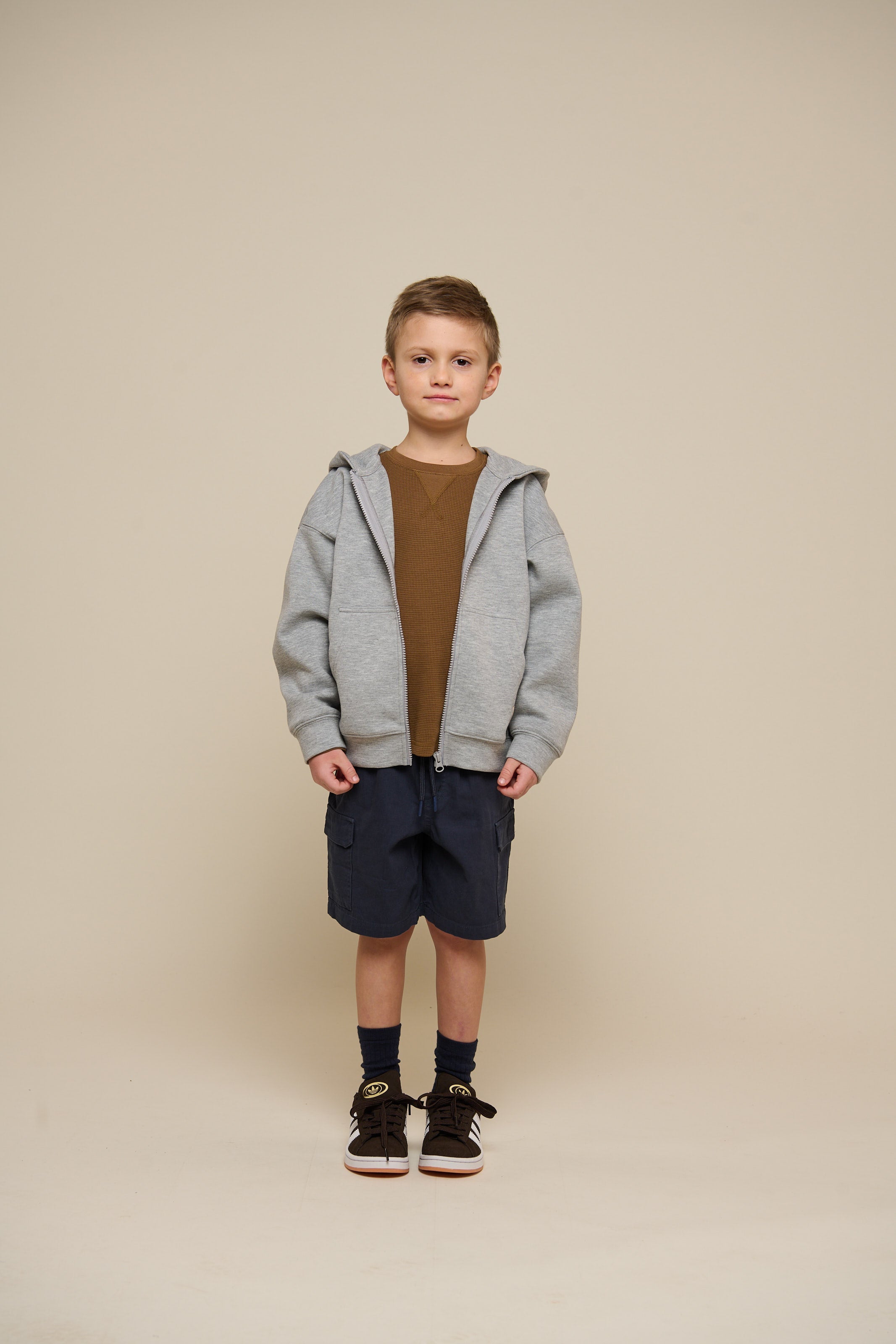 Langærmet T-shirt med struktur - Tween - Coffee | 100706 Malthe