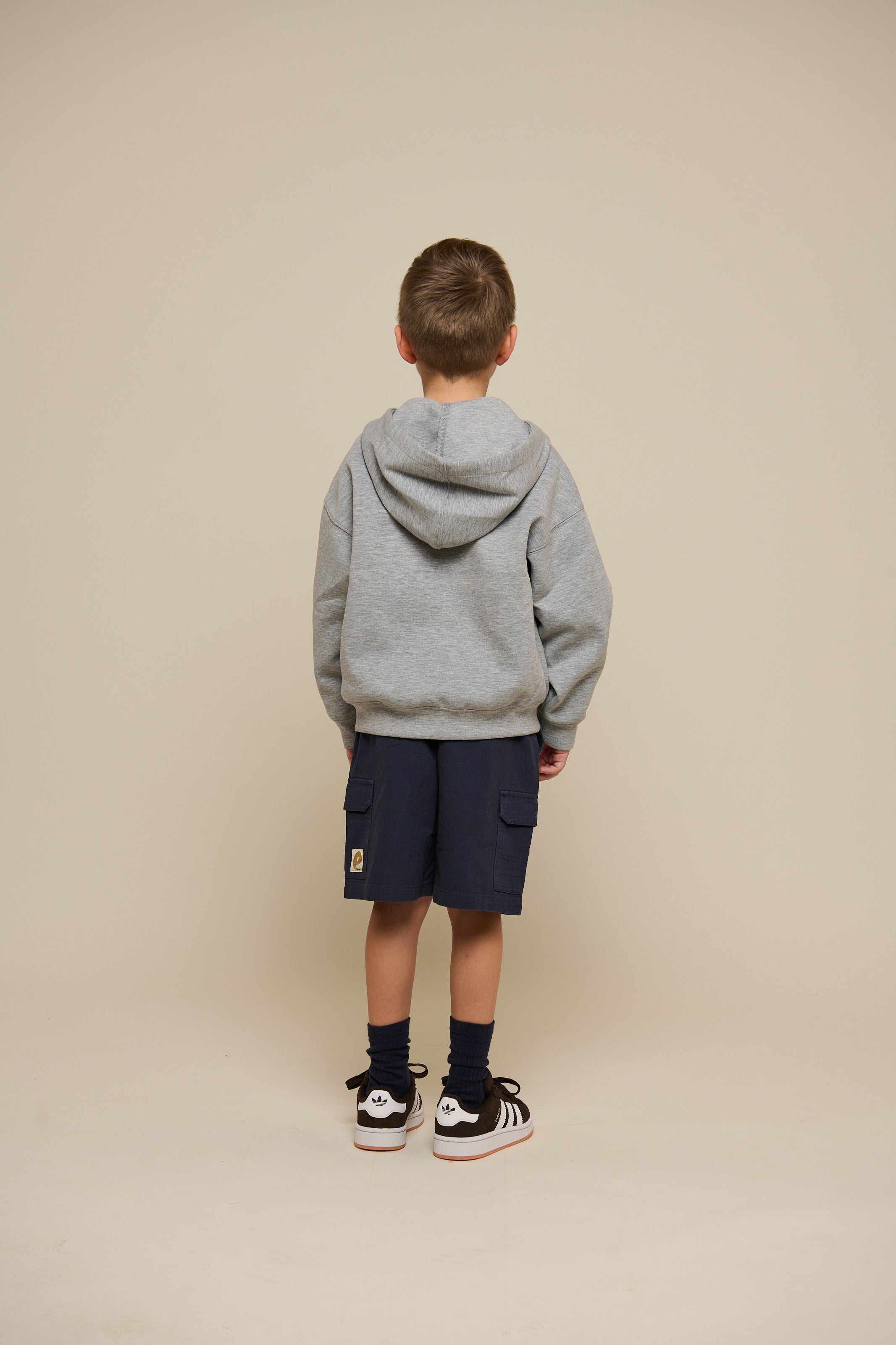 Scuba Hættetrøje med lynlås - Tween - Grey Melange | 100641 Liam
