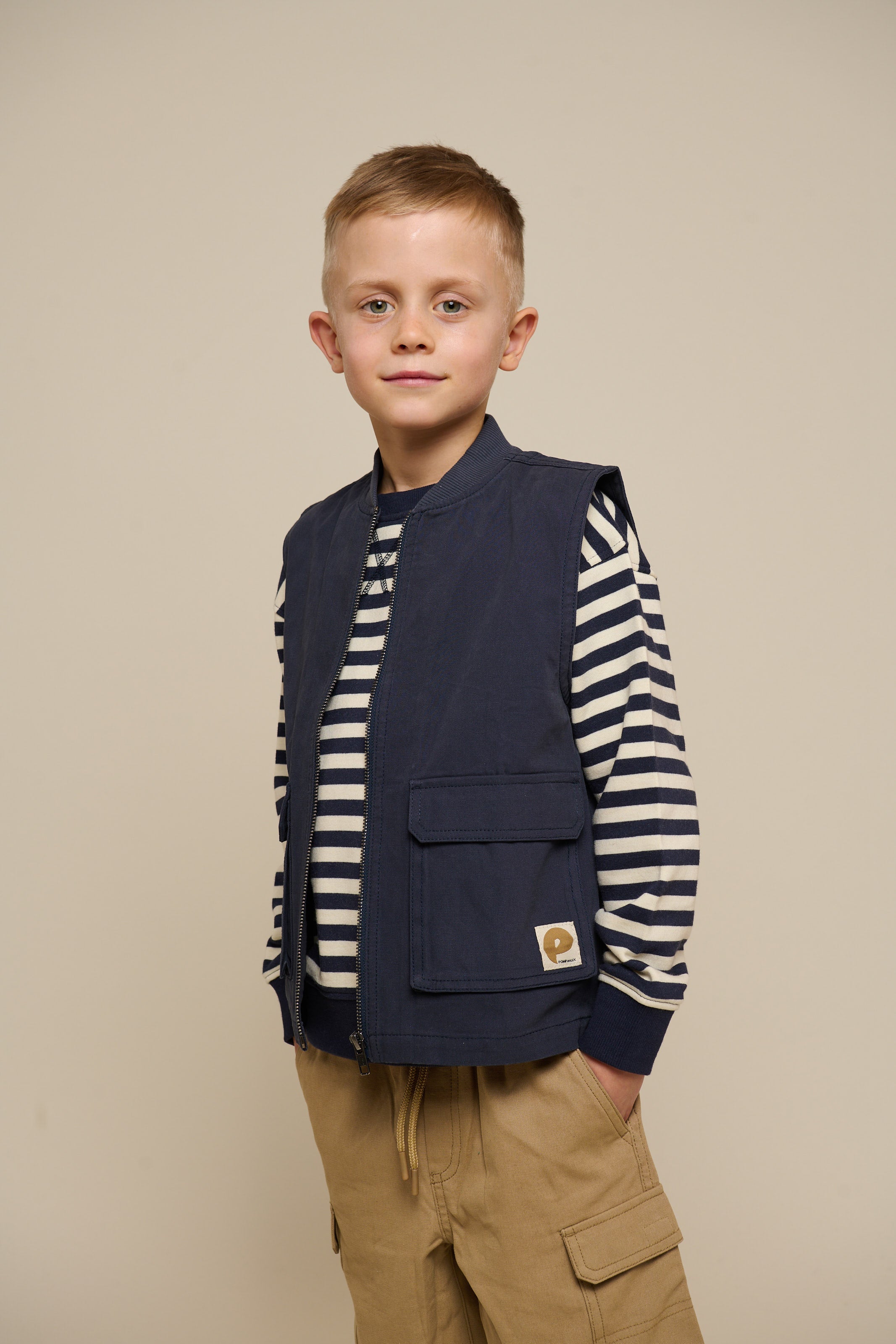 Canvas cargo-vest - Tween - Navy | 101131 Isack