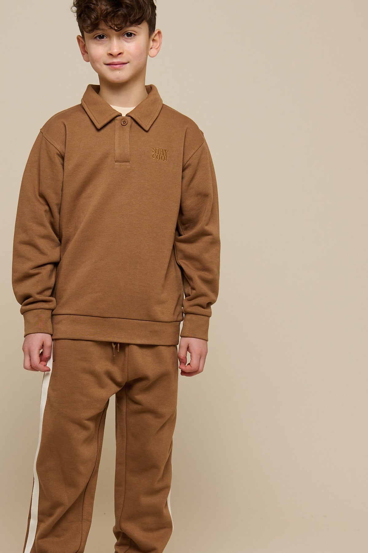 Sweatpants med kontrast bånd - Tween - Coconut | 101260 Carter