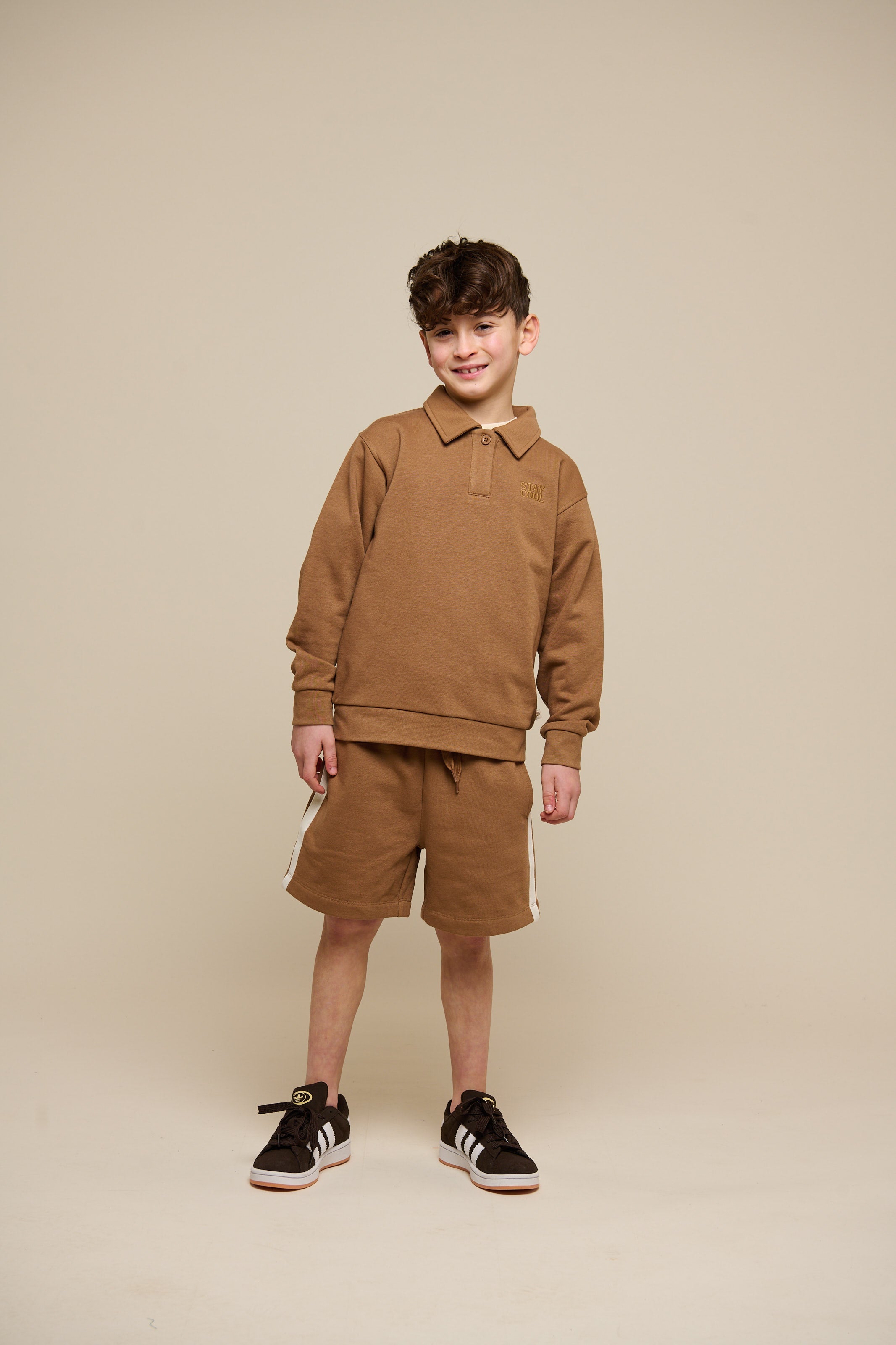 Sweatshorts med kontrast bånd - Tween - Coconut | 101264 Carter