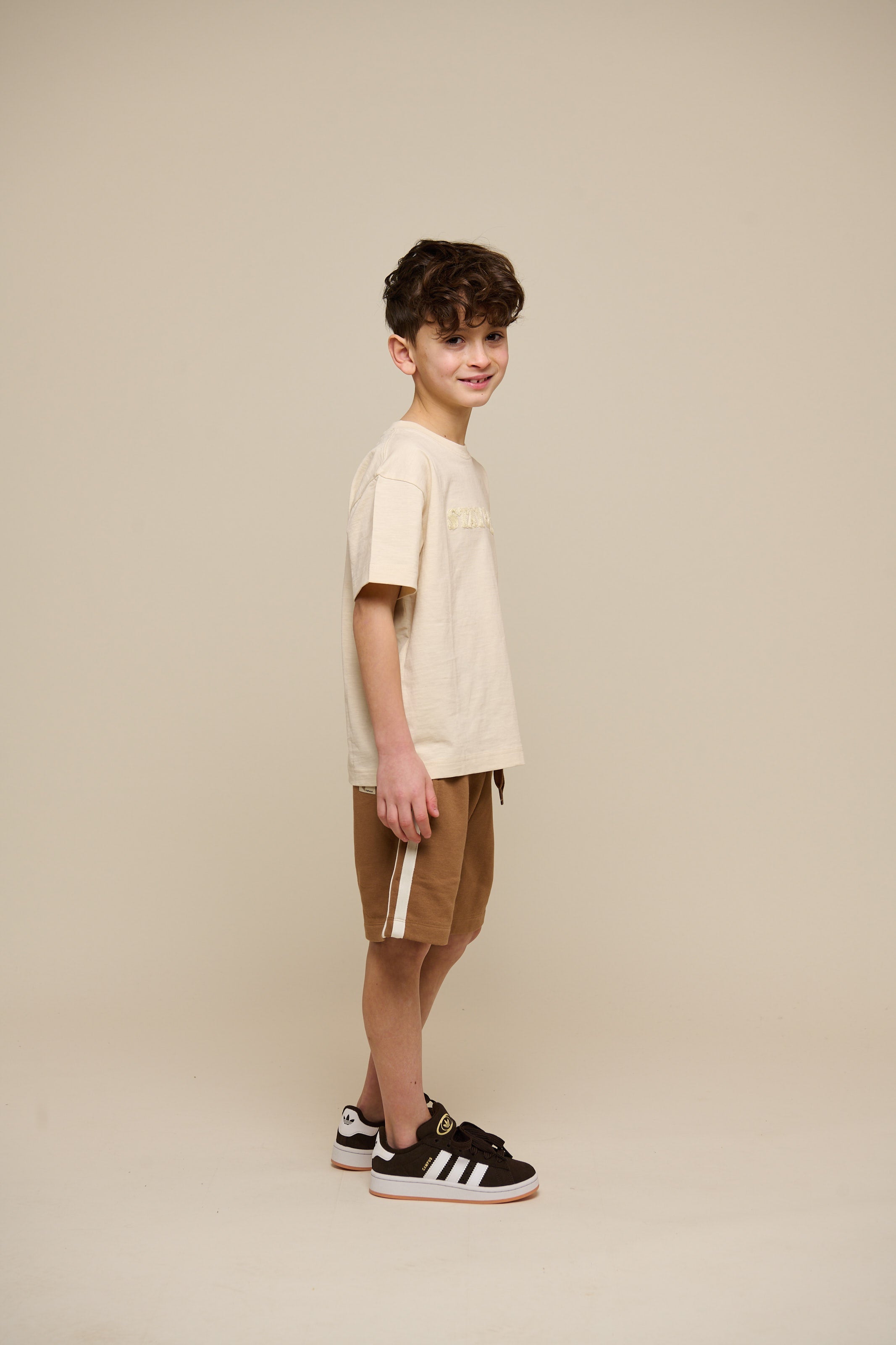 Sweatshorts med kontrast bånd - Tween - Coconut | 101264 Carter