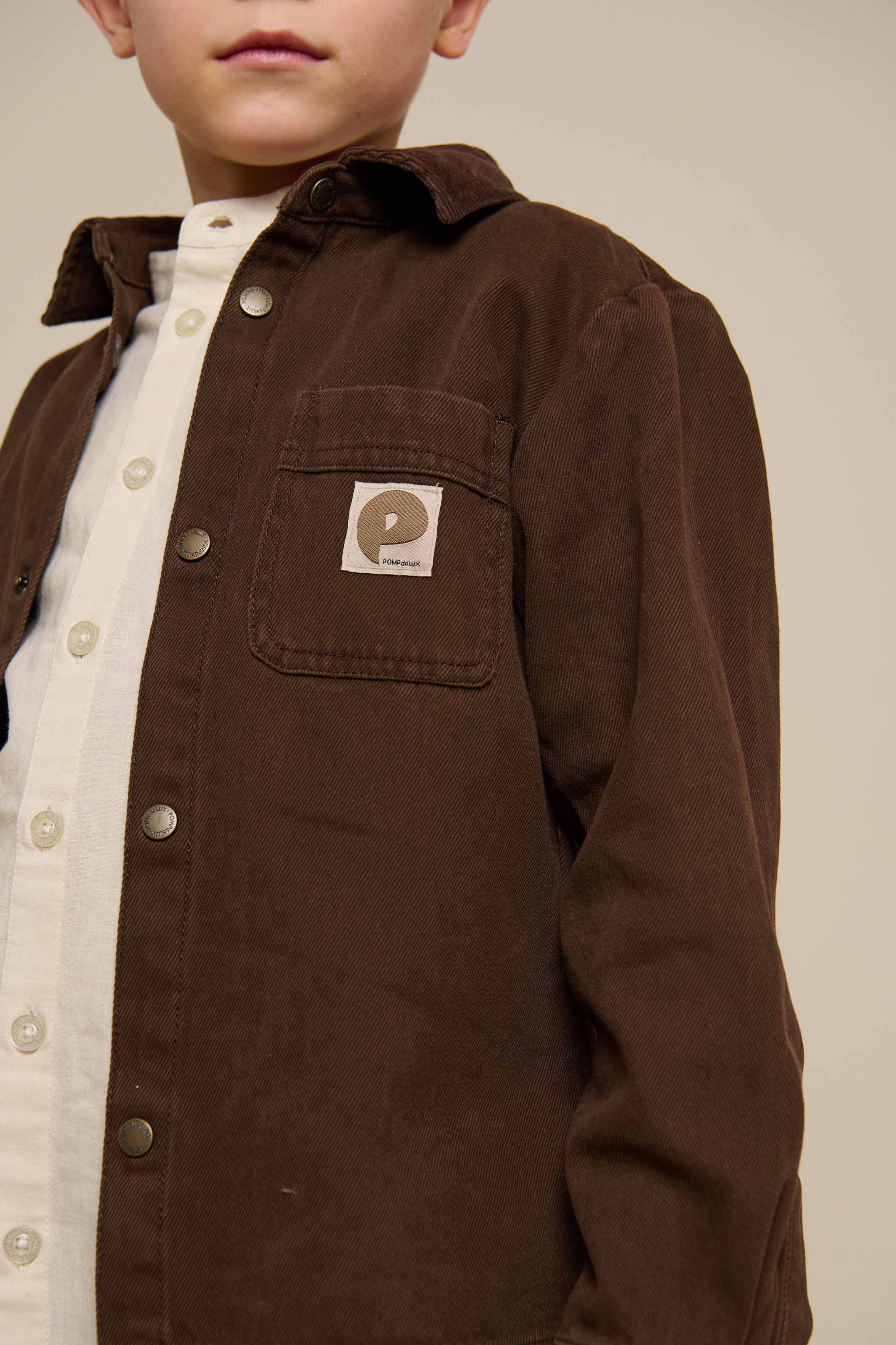 Overshirt i Twill - Tween - Chocolate | 100611 Carter