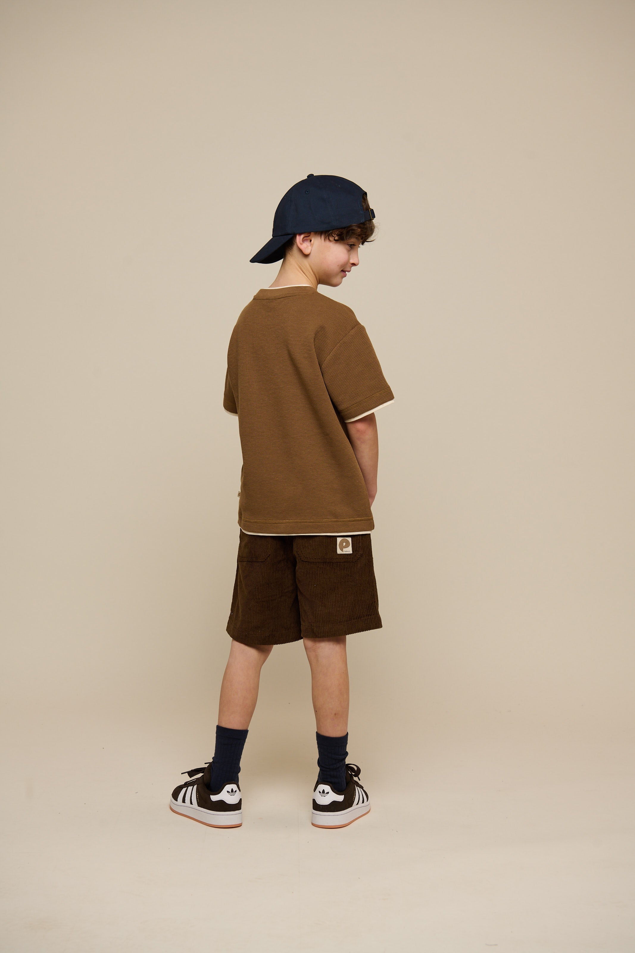 Kortærmet T-shirt med struktur - Tween - Coffee | 100712 Malthe