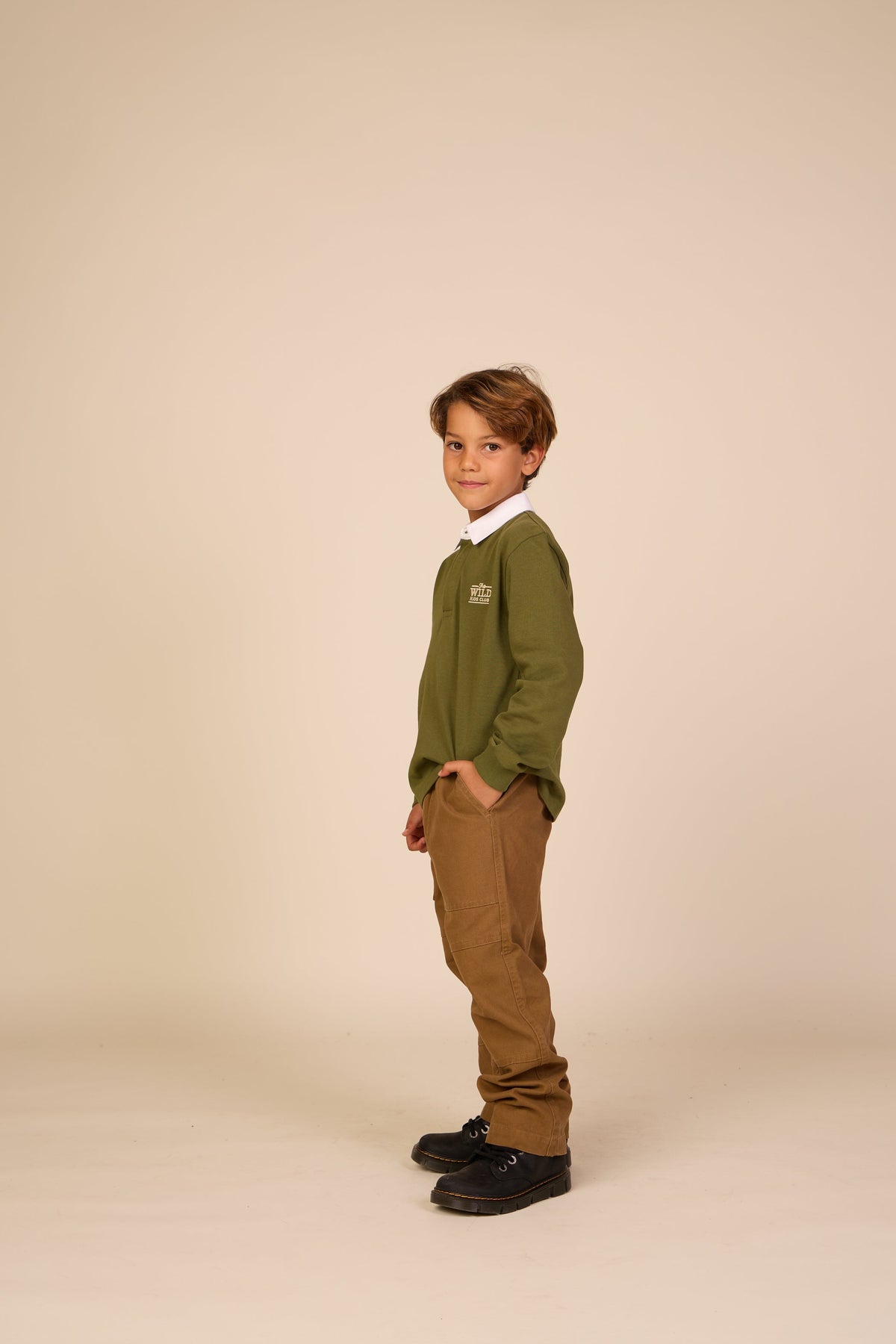 Canvasbukser med påsatte lommer Tween - Light Brown | 101534 Greyson