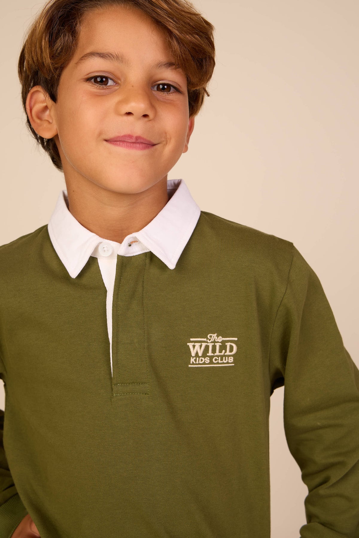 Langærmet jerseypolo Tween - Moss Green | 101692 Ruben