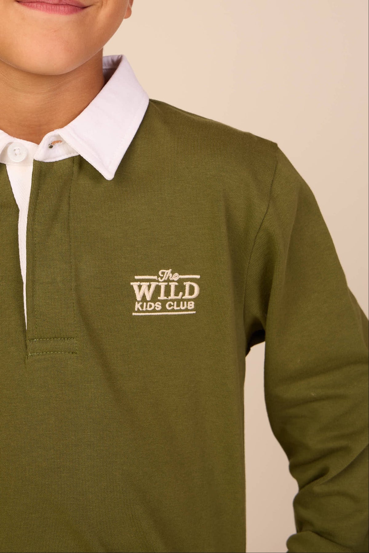 Langærmet jerseypolo Kids - Moss Green | 101691 Ruben