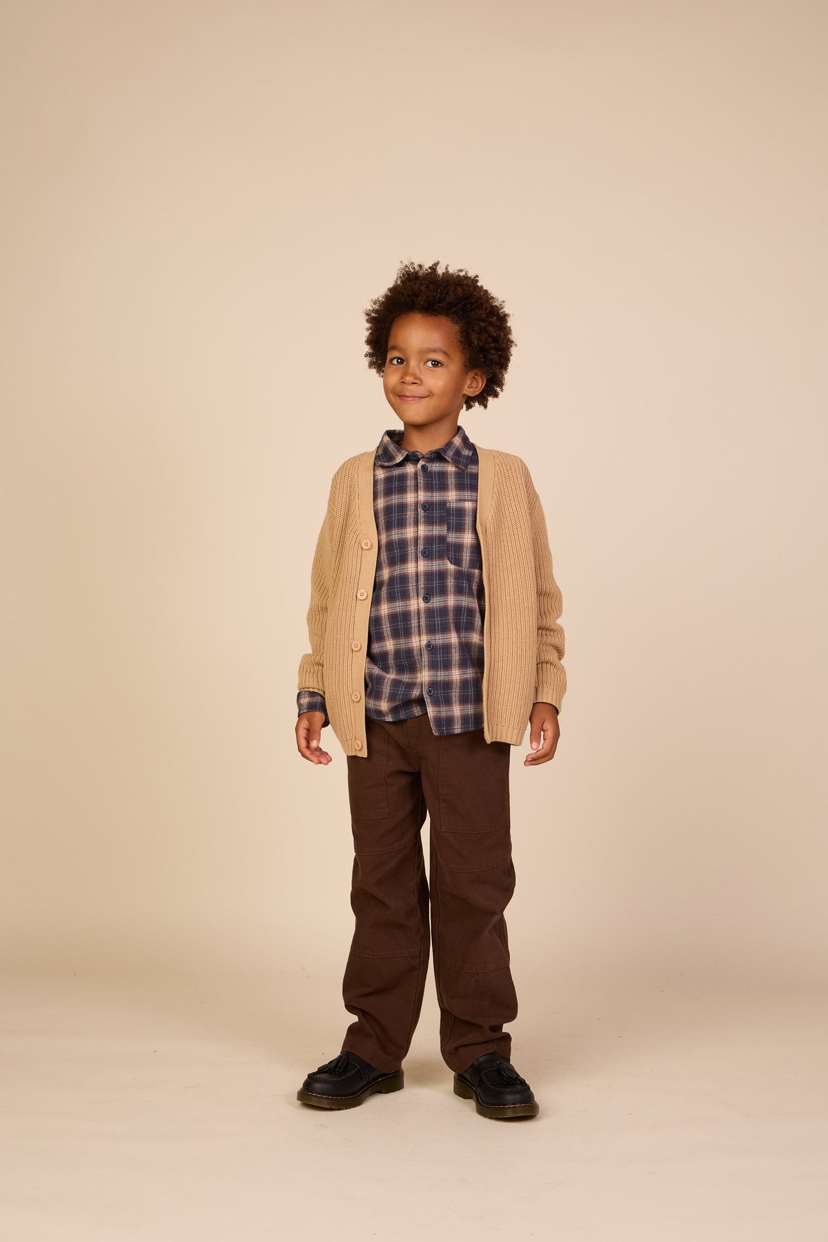 Canvasbukser med påsatte lommer Tween - Dark Brown | 101532 Greyson