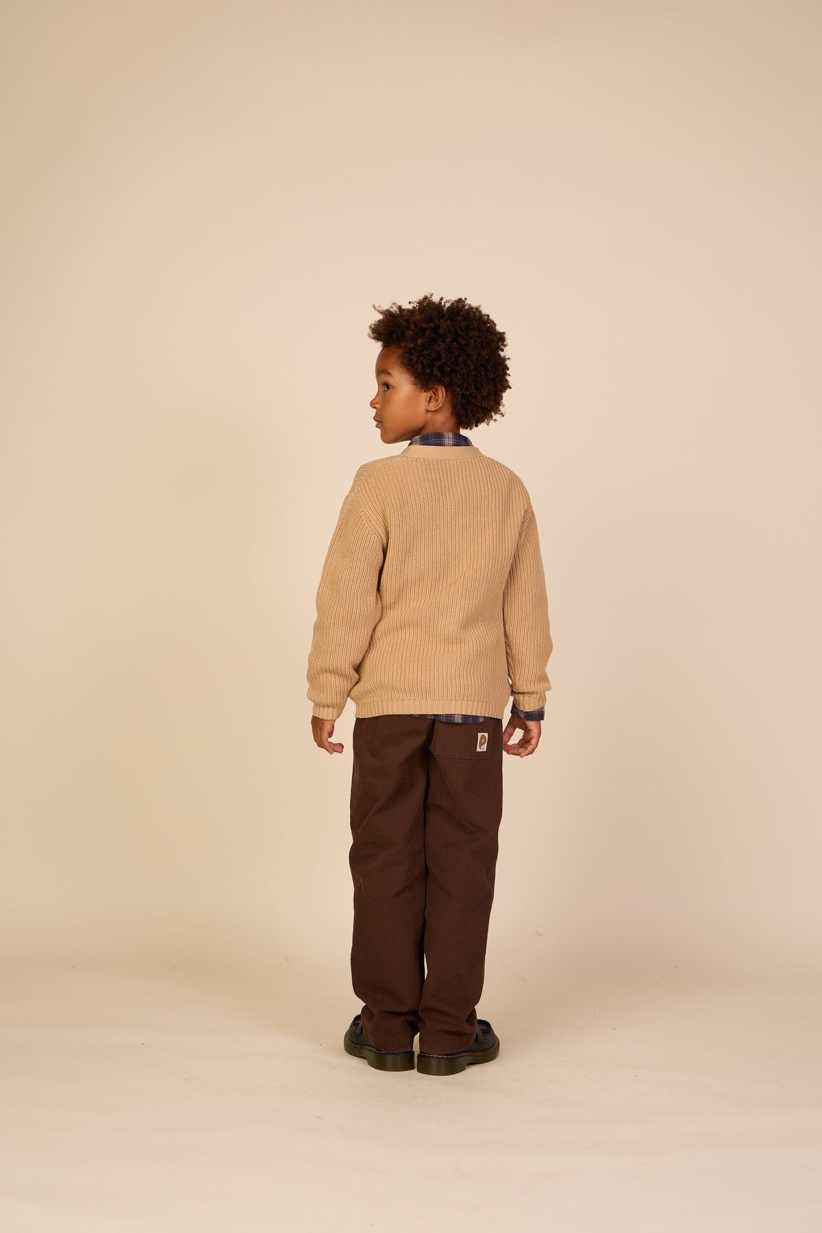 Cardigan i patentstrik - Tween - Beige | 101246 Clark