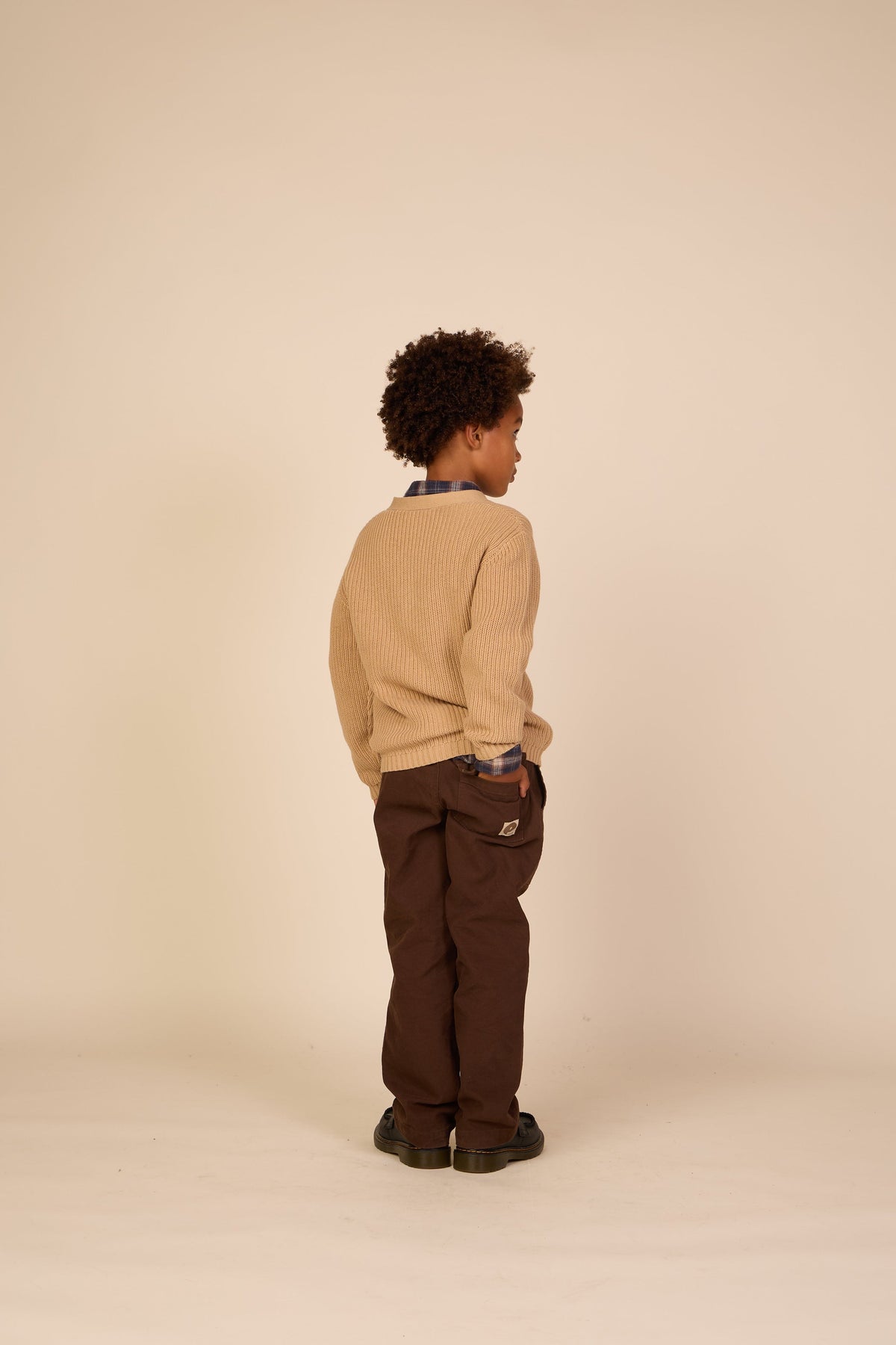 Canvasbukser med påsatte lommer Tween - Dark Brown | 101532 Greyson