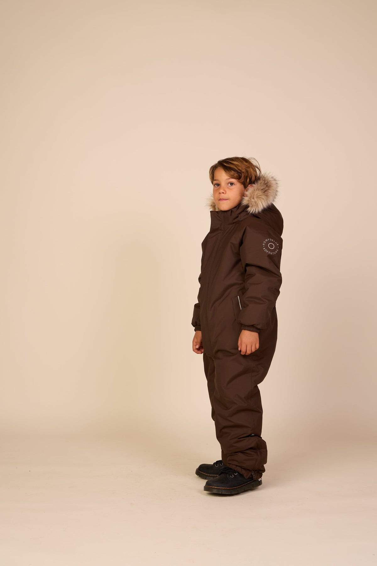 Adventure® Flyverdragt med imiteret pels Kids - Dark Brown | 101424 Sky