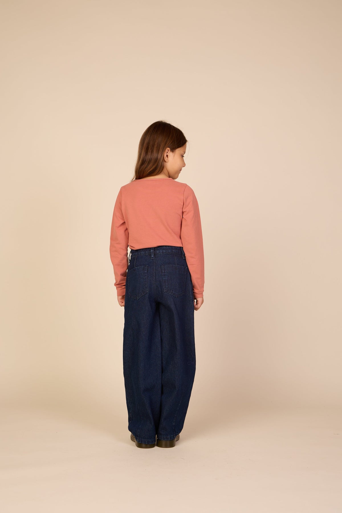 Langærmet T-shirt med glitter print Tween - Dusty Rose | 101714 Piper