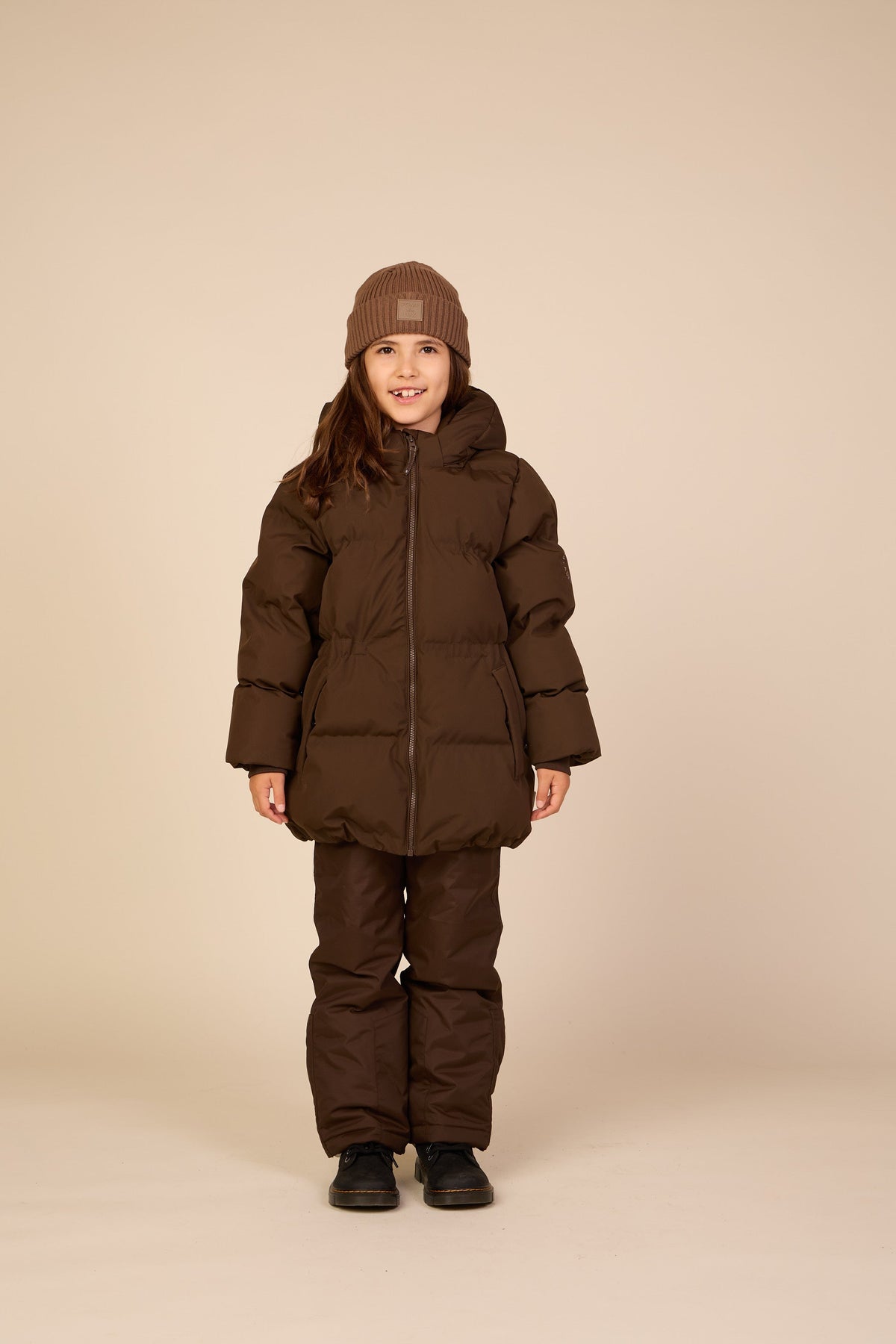 Adventure® Vinterjakke med justerbar talje Tween - Dark Brown | 101414 Elenor