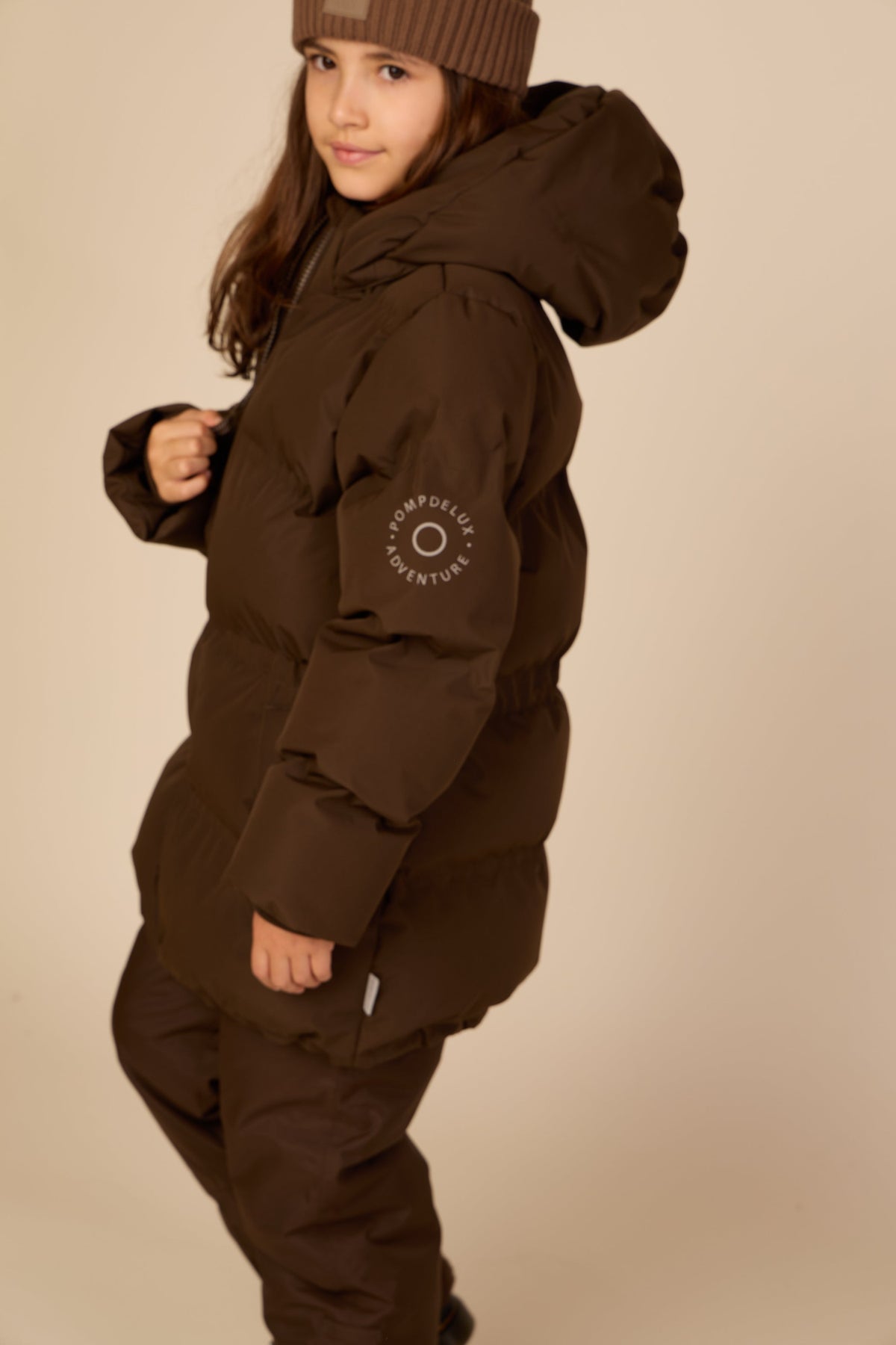 Adventure® Vinterjakke med justerbar talje Tween - Dark Brown | 101414 Elenor