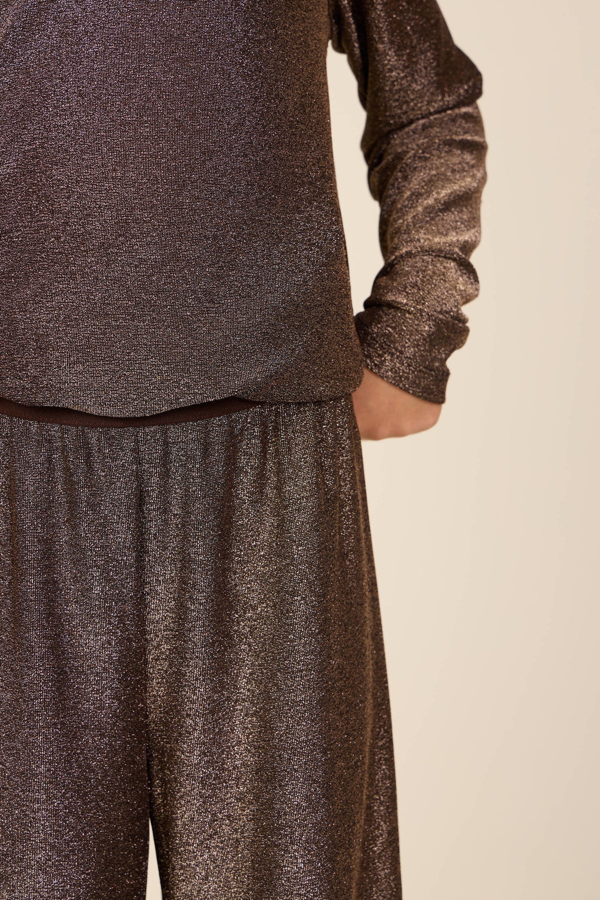 Bukser med lurex Kids - Dark Brown | 101667 Helen