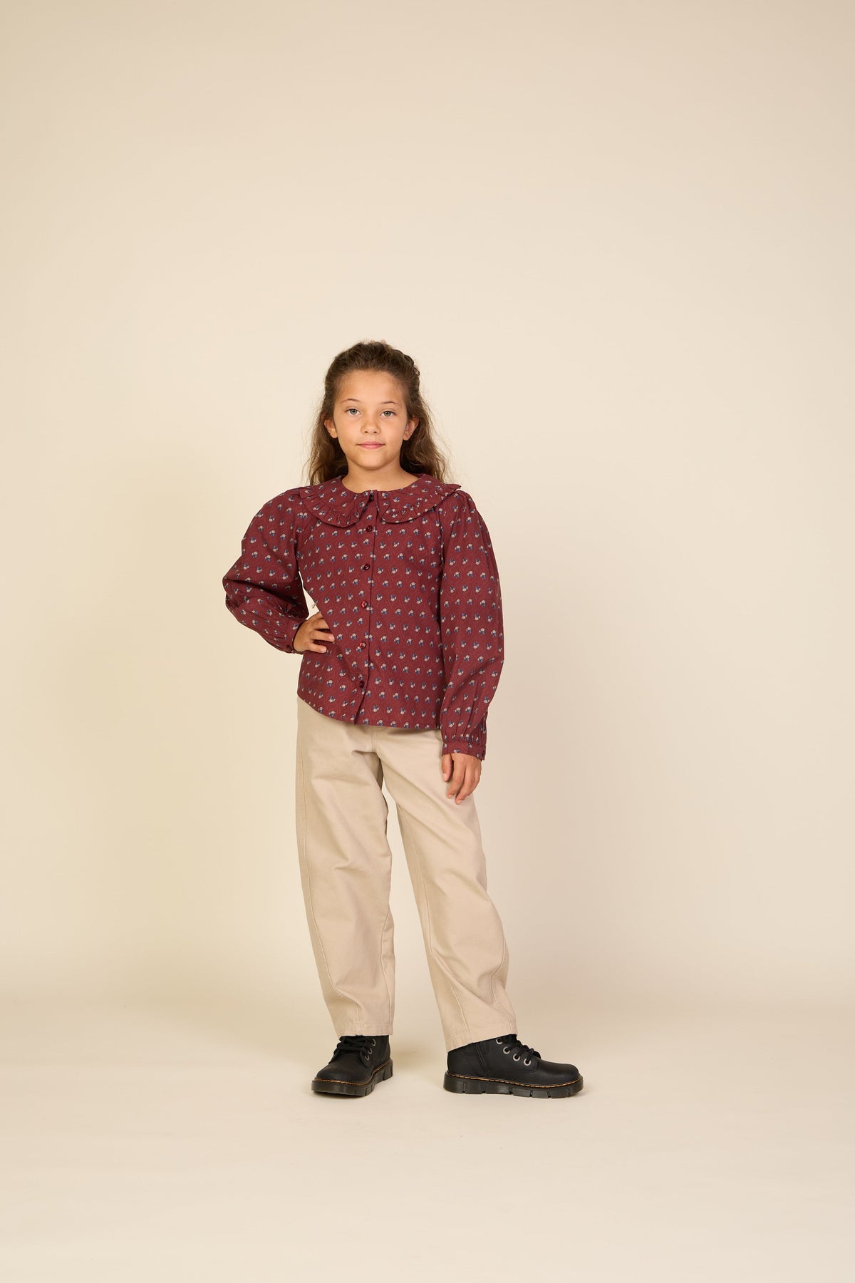 Baggy canvas bukser Tween - Light Beige | 101530 Jenna