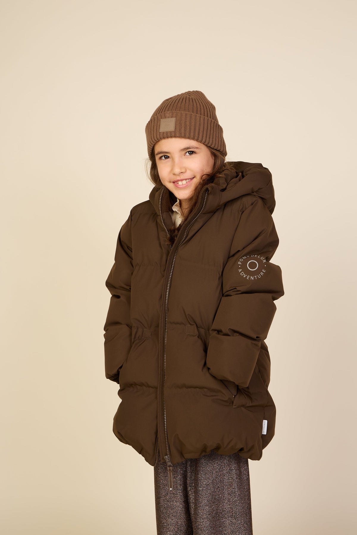 Adventure® Vinterjakke med justerbar talje Tween - Dark Brown | 101414 Elenor