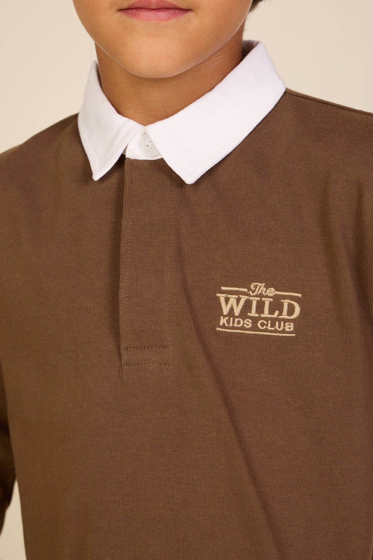 Langærmet jerseypolo Tween - Dark Brown | 101694 Ruben