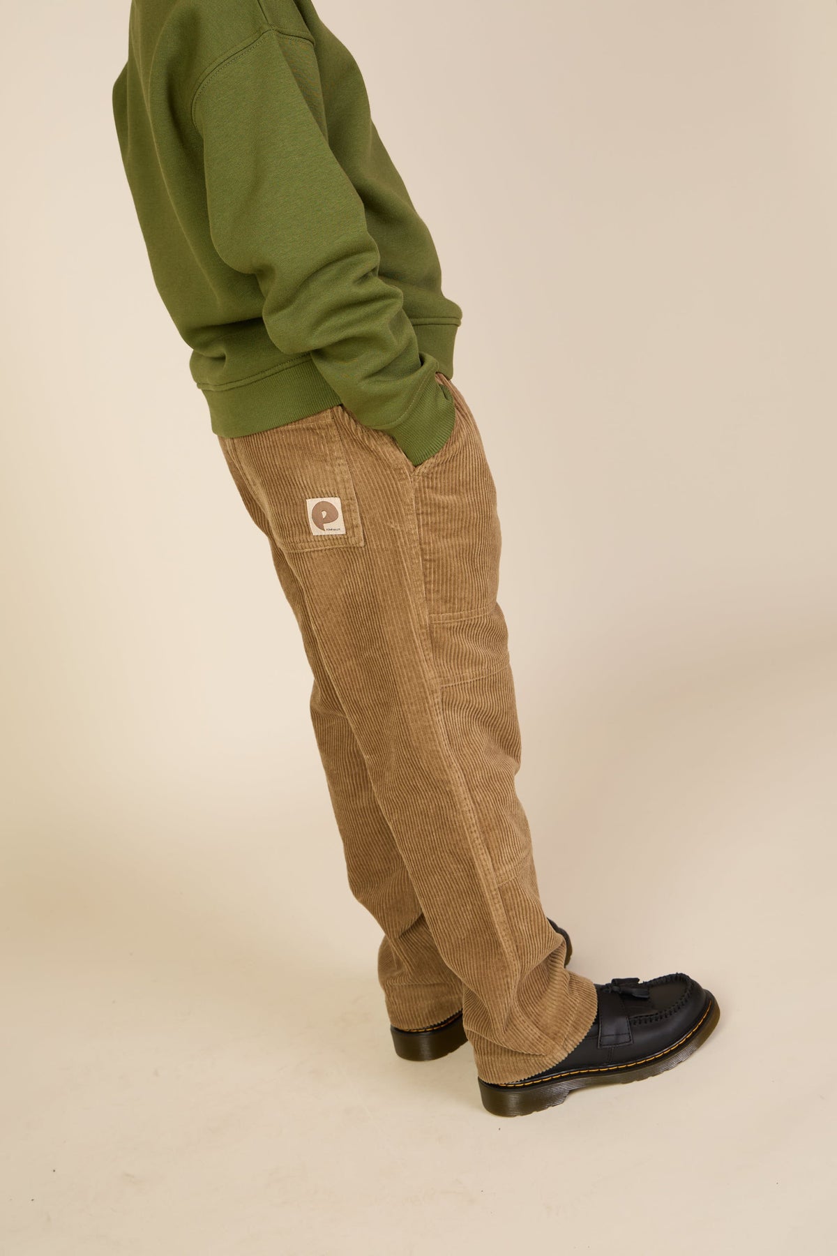 Fløjlsbukser med påsatte lommer Tween - Khaki | 101538 Reed