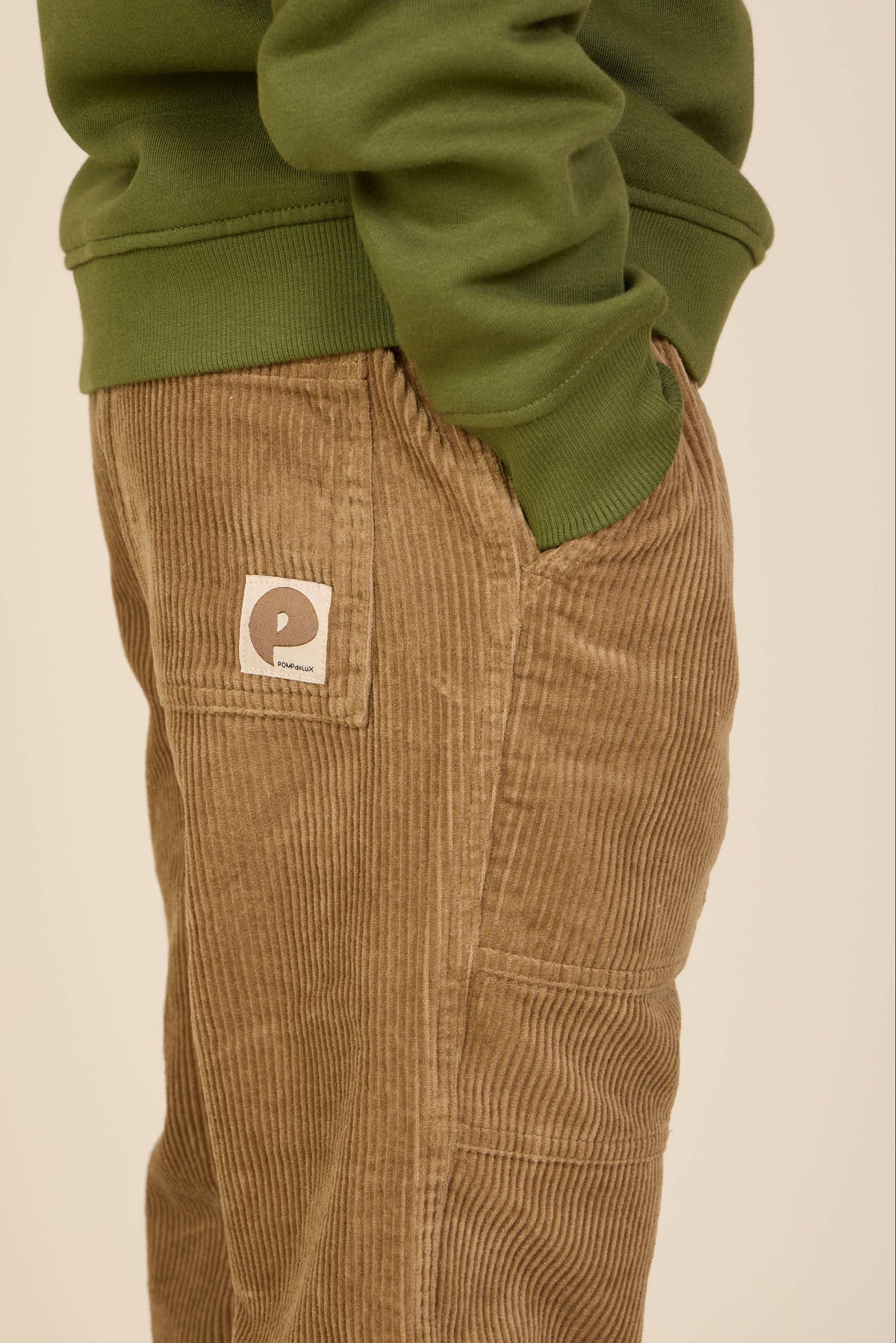 Fløjlsbukser med påsatte lommer Kids - Khaki | 101537 Reed