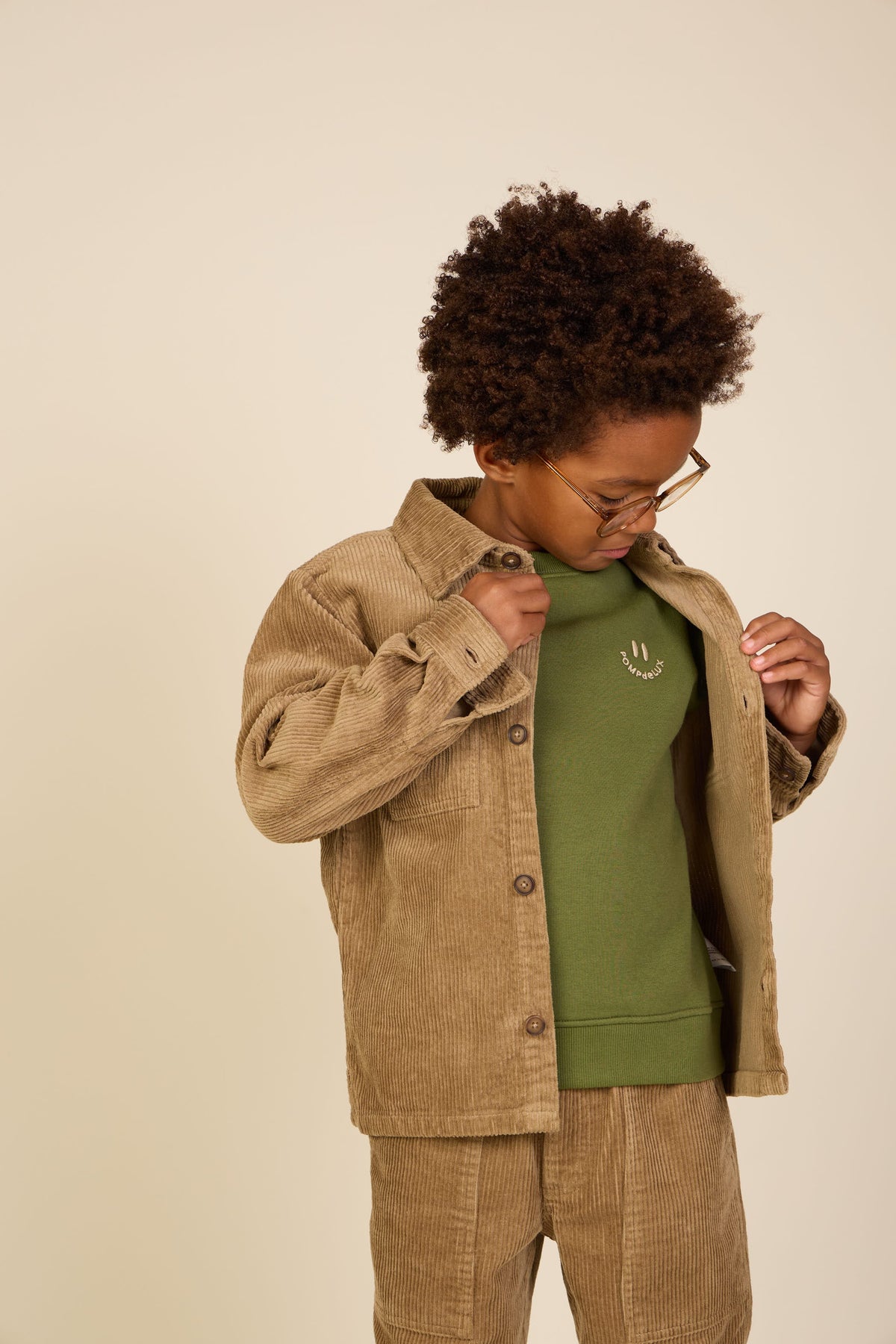 Fløjlsbukser med påsatte lommer Tween - Khaki | 101538 Reed