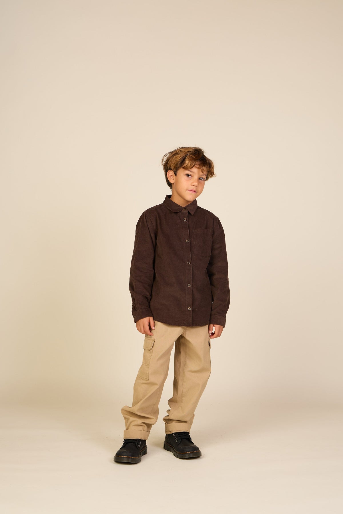 Fløjlsskjorte Tween - Dark Brown | 101656 Jonny