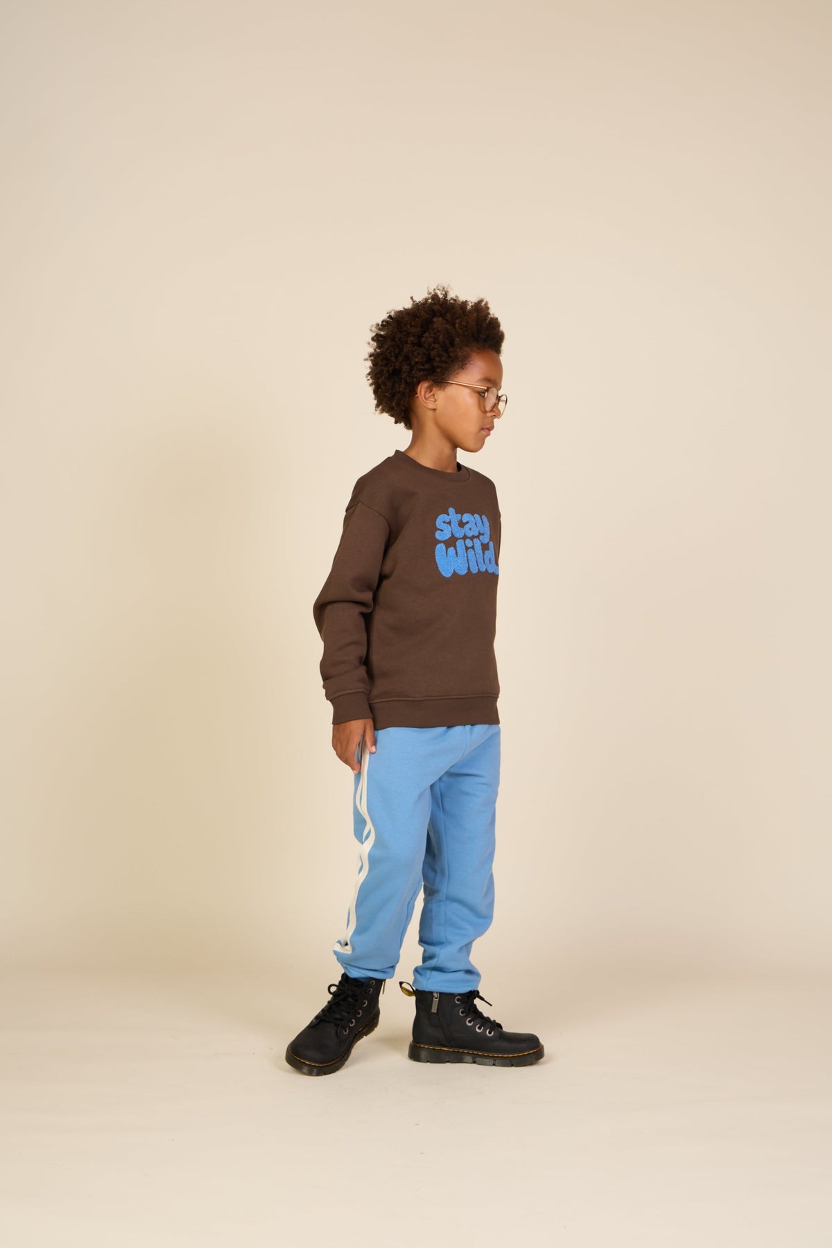 Sweatpants med kontrast bånd - Tween - Dusty Blue | 101258 Carter