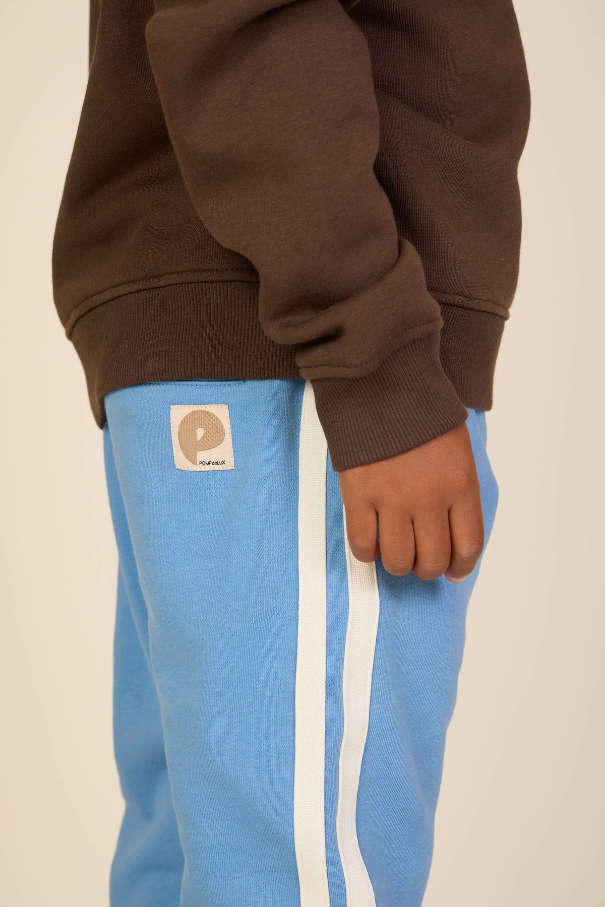 Sweatpants med kontrast bånd - Tween - Dusty Blue | 101258 Carter