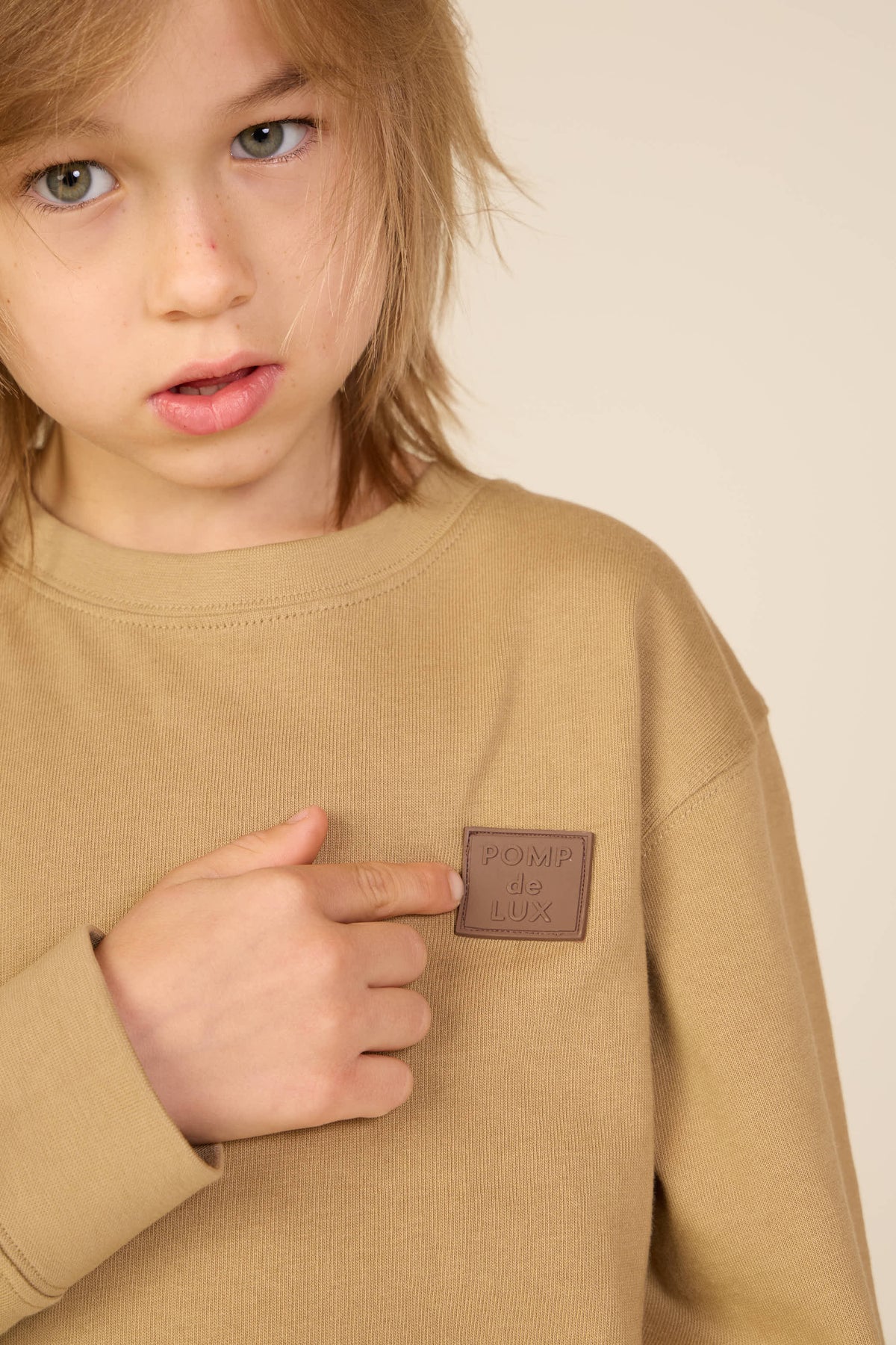Langærmet T-shirt Tween - Khaki | 101704 Kobe