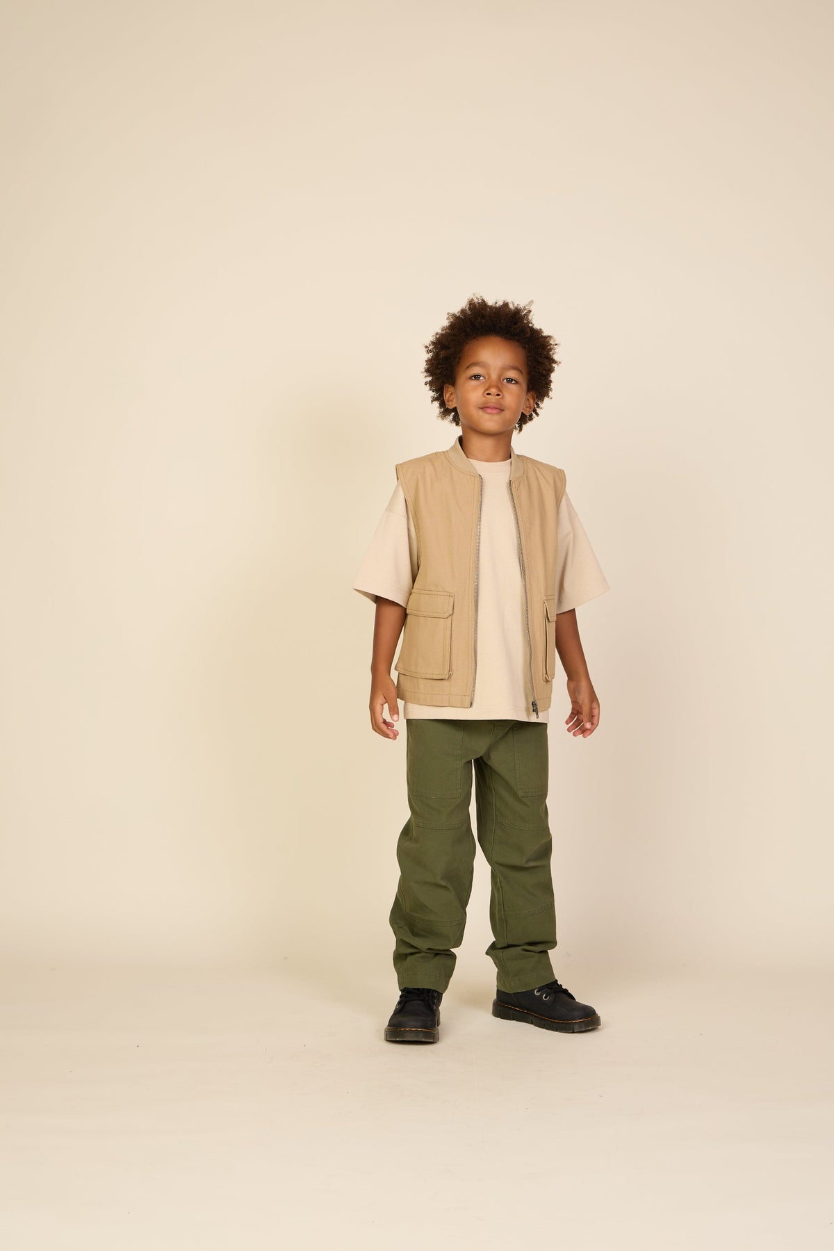 Canvas cargo-vest - Tween - Khaki | 101129 Isack