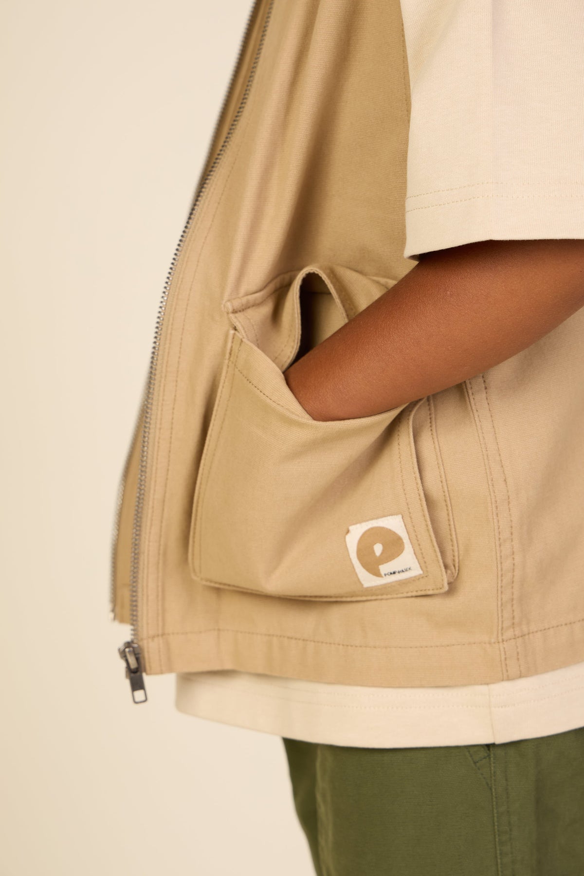 Canvas cargo-vest - Tween - Khaki | 101129 Isack