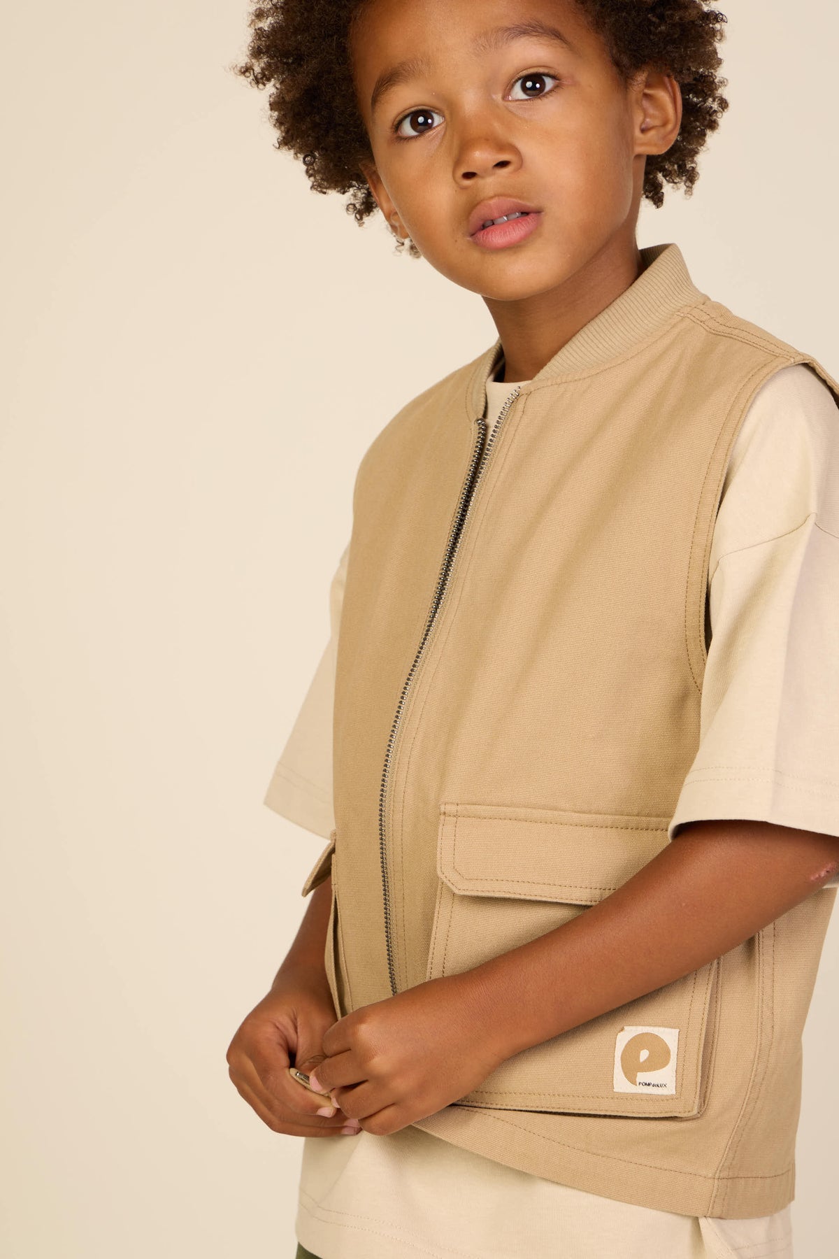 Canvas cargo-vest - Tween - Khaki | 101129 Isack