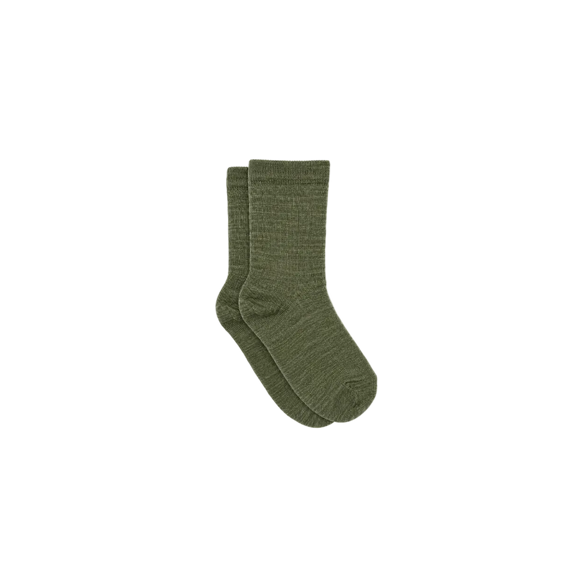 MP Ribstrikkede uldsokker - Tween - Moss Green | 101724 MP 718