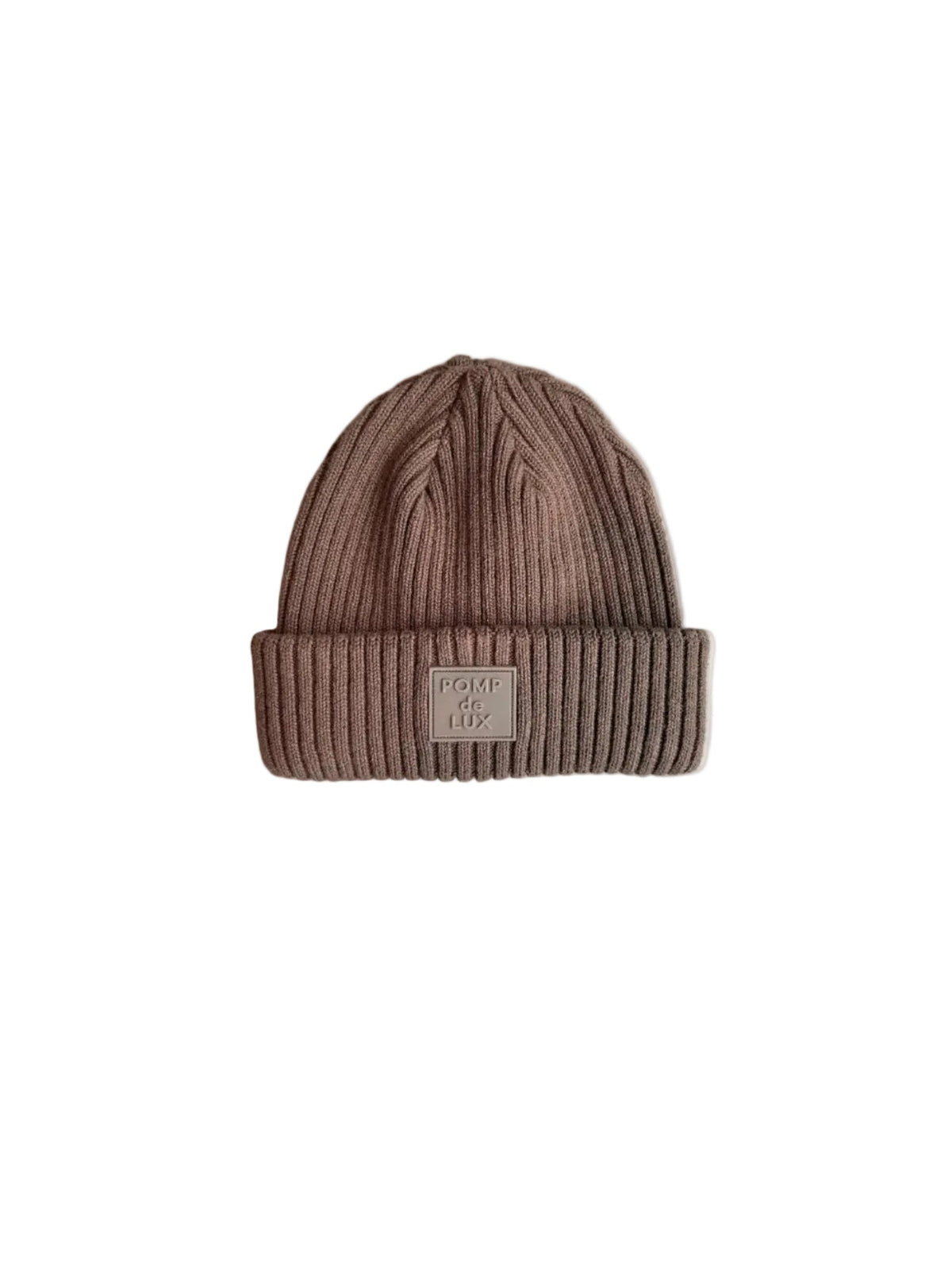 Ribstrikket bomuldshue - Kids - Brown | 101517 Todd