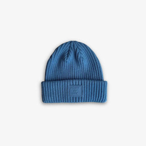 Ribstrikket bomuldshue - Kids - Dusty Blue | 101519 Todd
