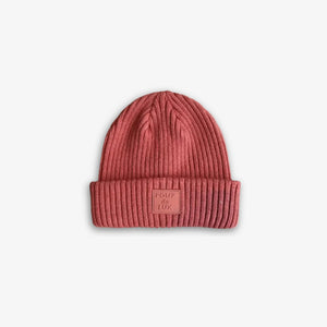 Ribstrikket bomuldshue - Kids - Dusty Rose | 101518 Todd