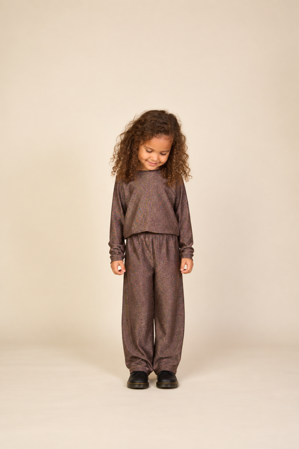 Bukser med lurex Kids - Dark Brown | 101667 Helen