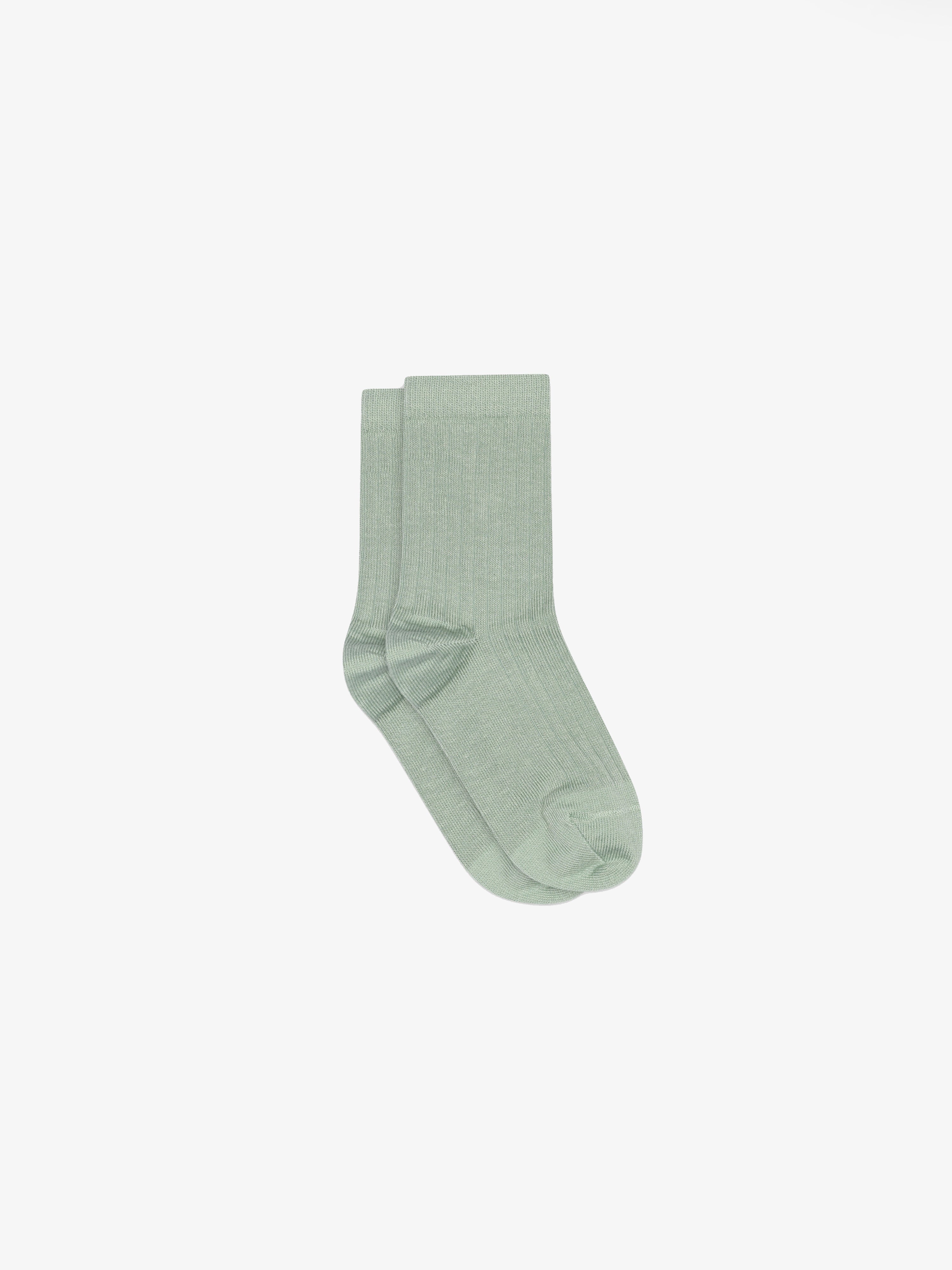 MP Ribstrikkede bomuldsstrømper - Tween - Green | 101370 MP Cotton Rib Socks