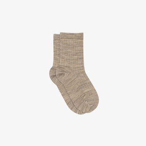 MP Ribstrikkede bomuldsstrømper - Tween - Light Brown Melange | 101374 MP Cotton Rib Socks
