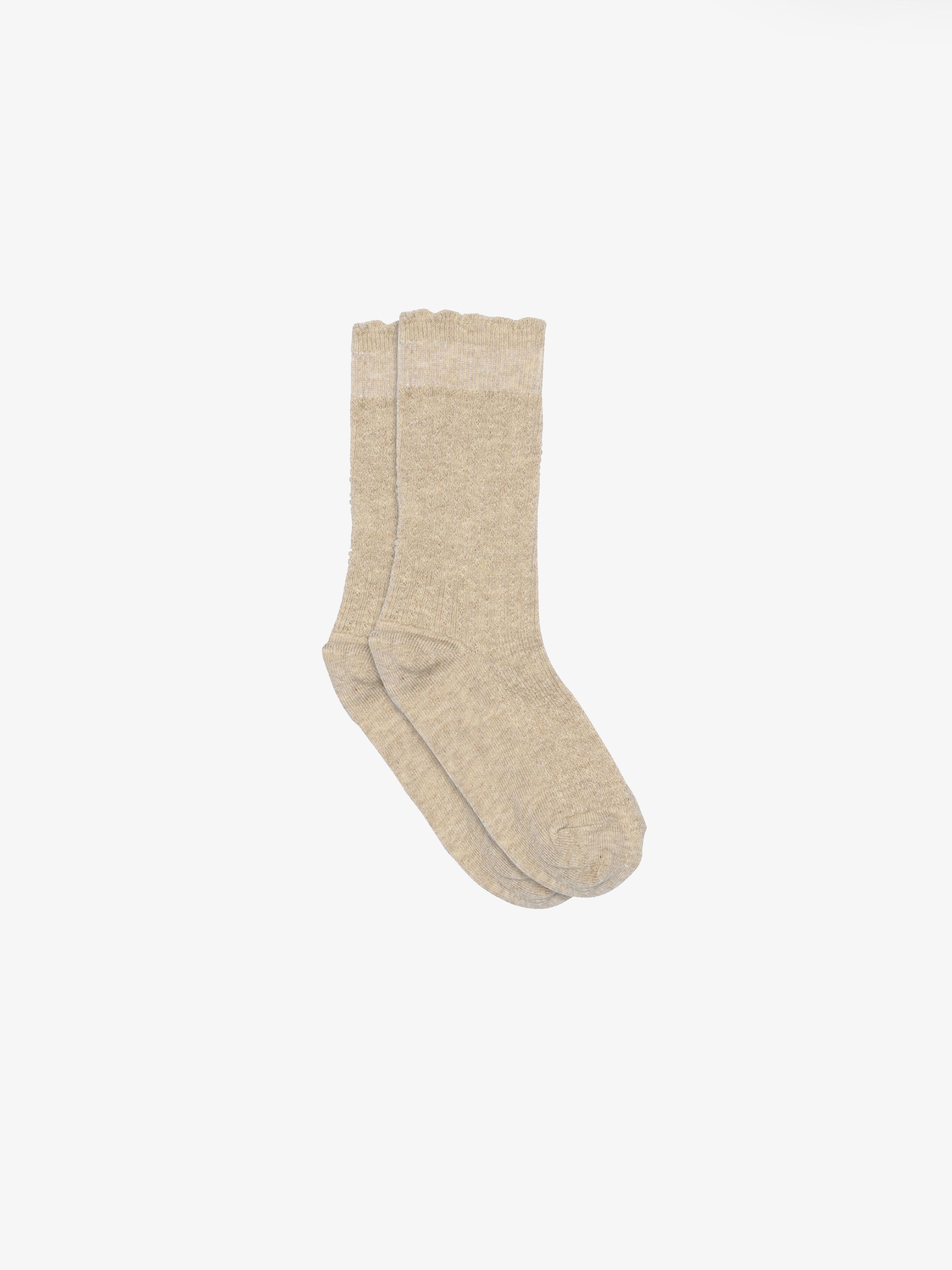 MP Jacquardmønstrede bomuldsstrømper - Kids - Beige Melange | 101385 MP Inger